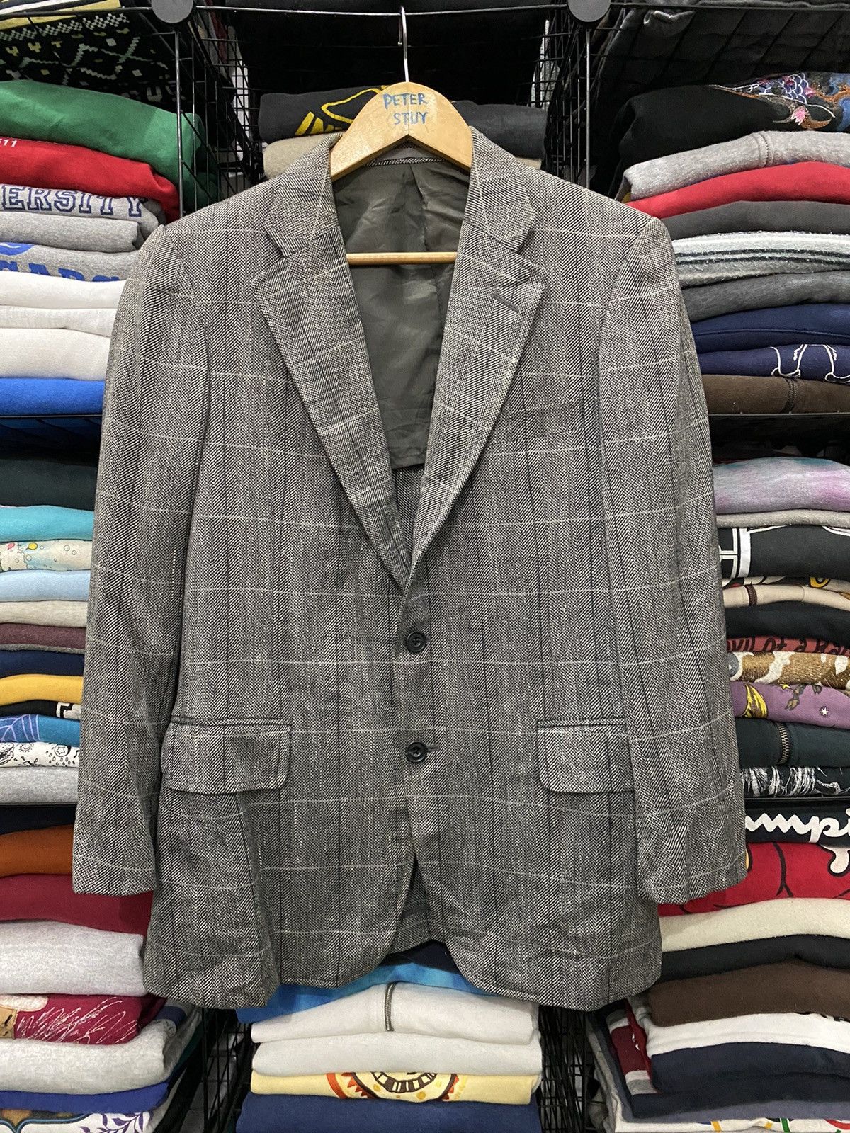 Burberry × Vintage VINTAGE BURBERRYS GREY MAN’S JACKET Size US M / EU 48-50 / 2 - 2 Thumbnail