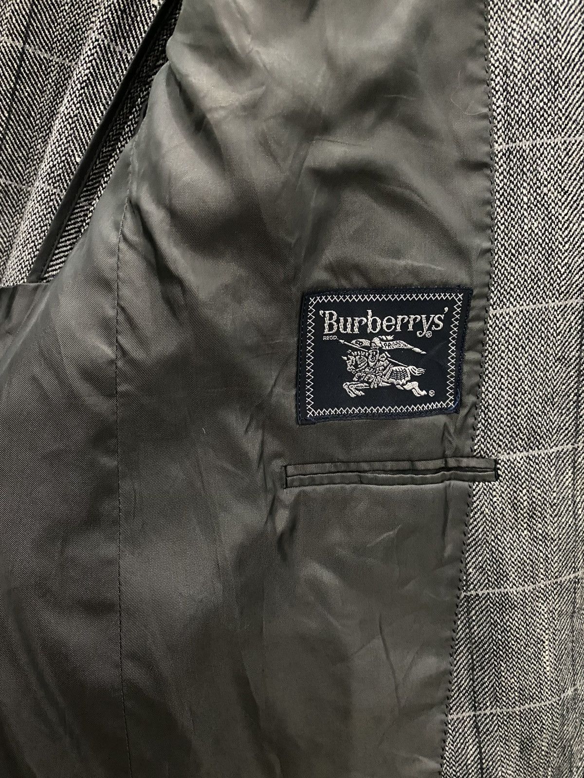 Burberry × Vintage VINTAGE BURBERRYS GREY MAN’S JACKET Size US M / EU 48-50 / 2 - 6 Thumbnail