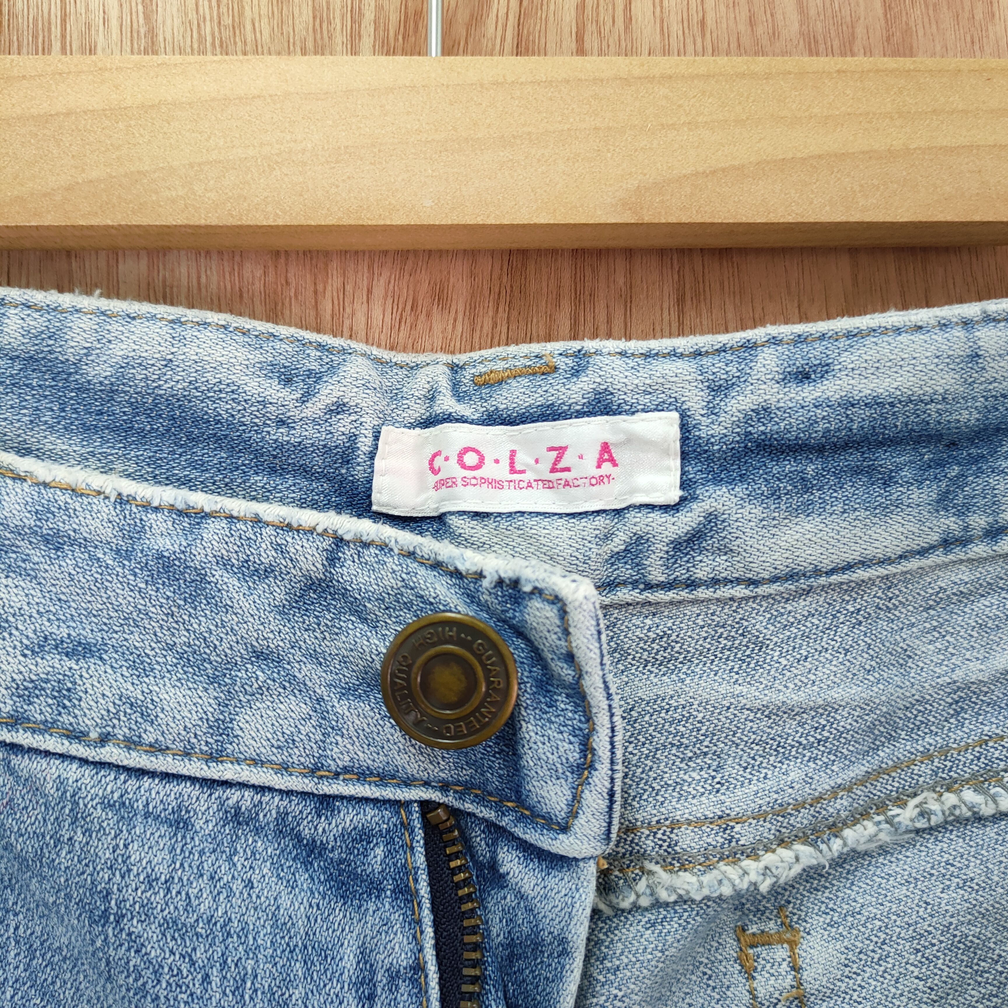Japanese Brand GOLZA FLOWER FLARE DENIM JEANS PANTS Size US 30 / EU 46 - 5 Thumbnail