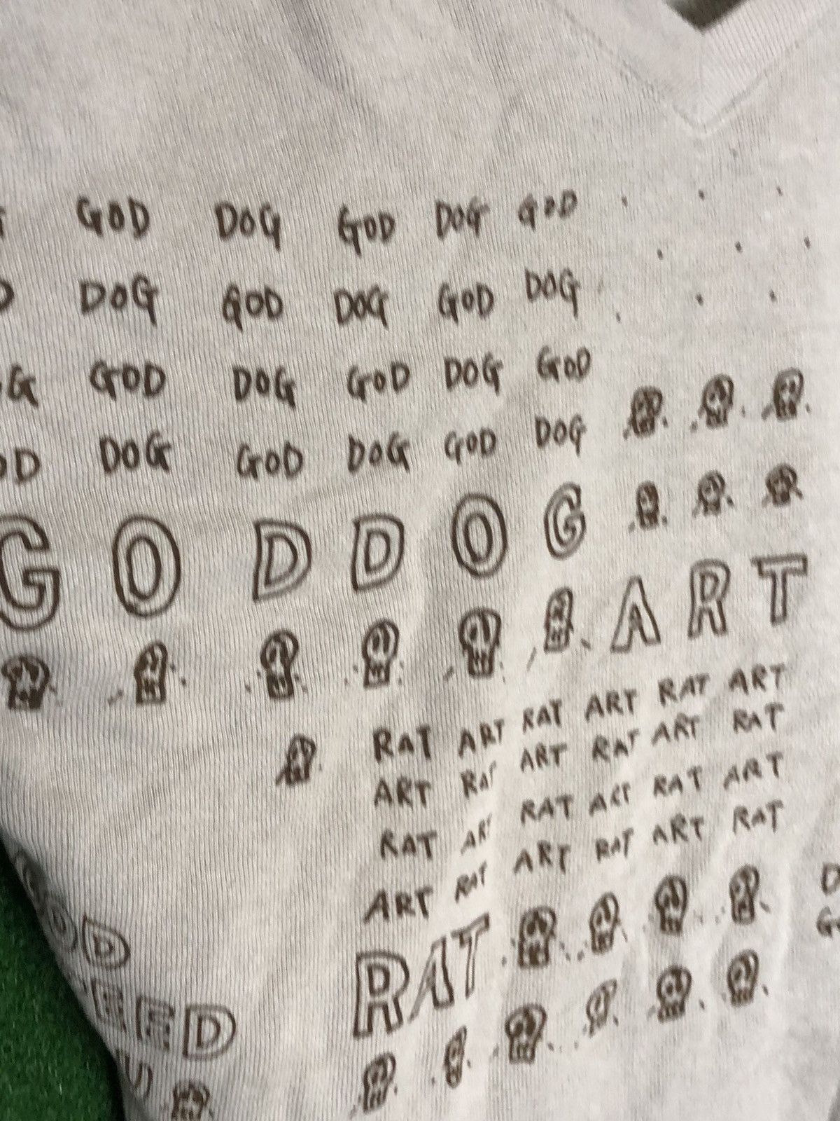 Hysteric Glamour Vintage HYSTERIC GLAMOUR pullover/ Big neck God Dog Art Rat Size US L / EU 52-54 / 3 - 8 Thumbnail