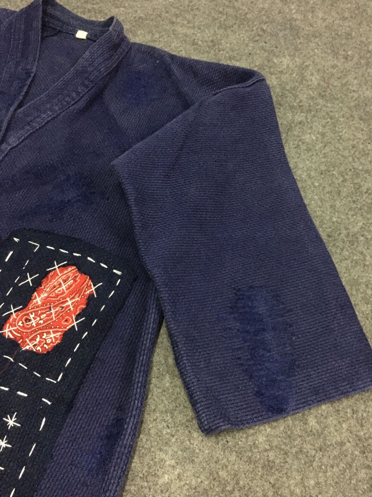 Japanese Brand Indigo Dyed Sashiko Boro Noragi Inspired VISVIM Size US XL / EU 56 / 4 - 7 Thumbnail