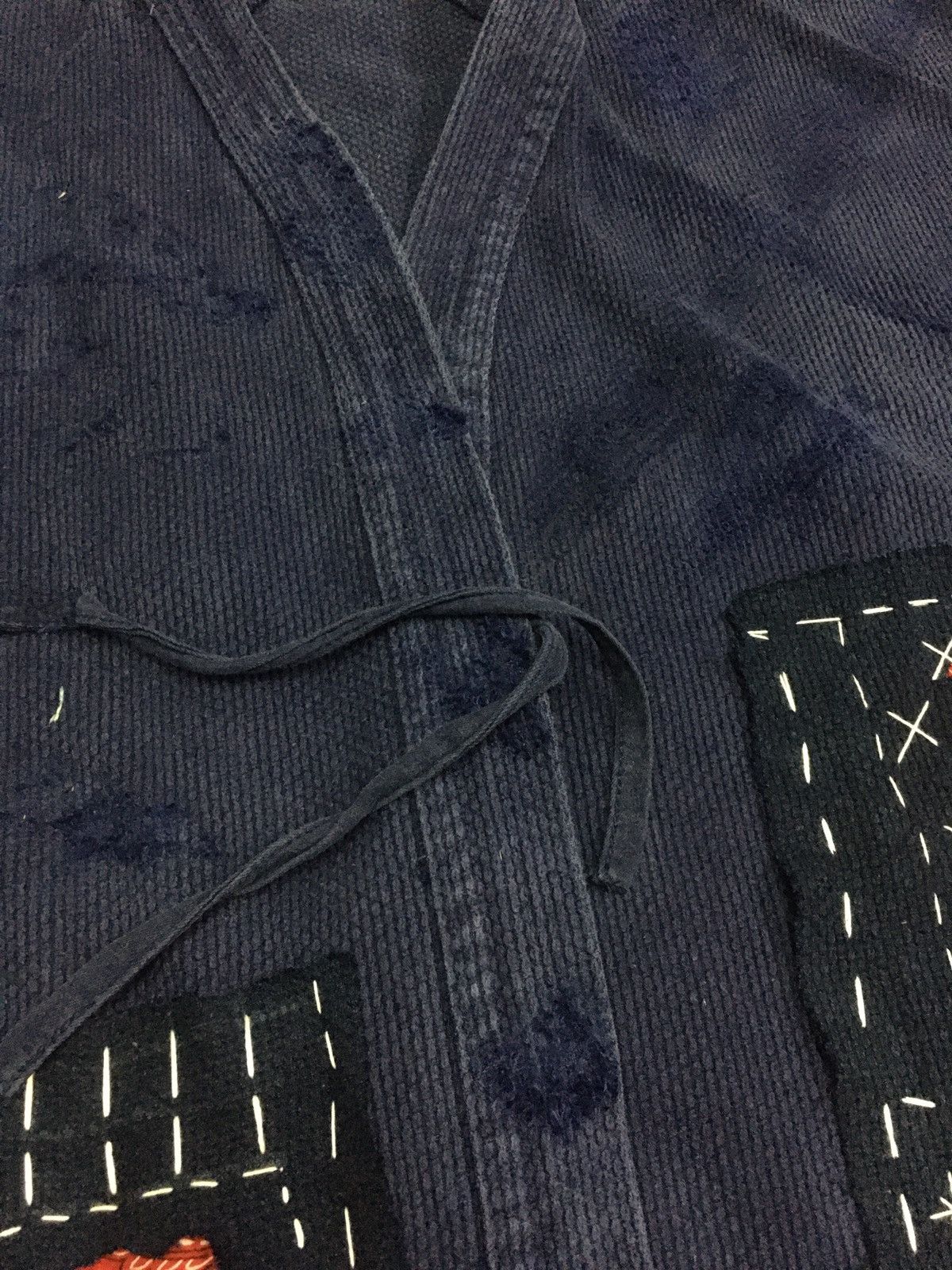 Japanese Brand Indigo Dyed Sashiko Boro Noragi Inspired VISVIM Size US XL / EU 56 / 4 - 5 Thumbnail