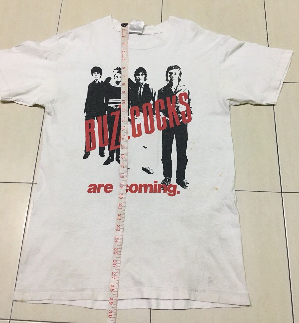 Band Tees Vintage 90s Buzzcocks Are Coming Punk Band Shirt Size US M / EU 48-50 / 2 - 7 Thumbnail