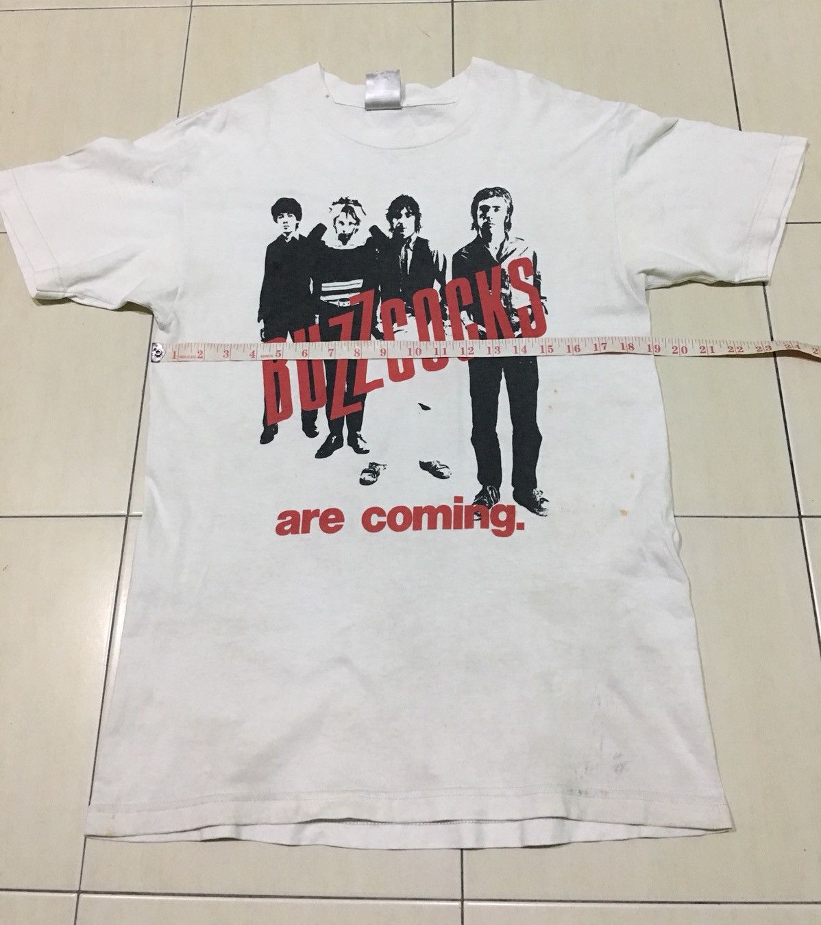 Band Tees Vintage 90s Buzzcocks Are Coming Punk Band Shirt Size US M / EU 48-50 / 2 - 6 Thumbnail