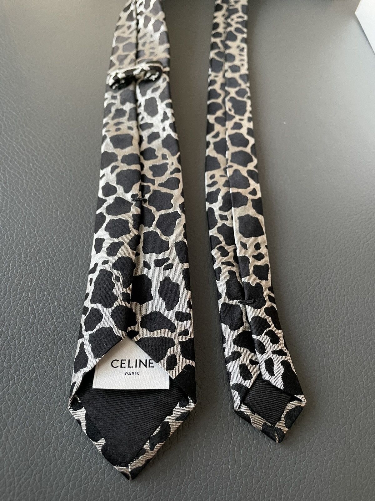 Celine × Hedi Slimane Rare Super Runway Brand New Silk Tie Limited Edition Size ONE SIZE - 7 Thumbnail