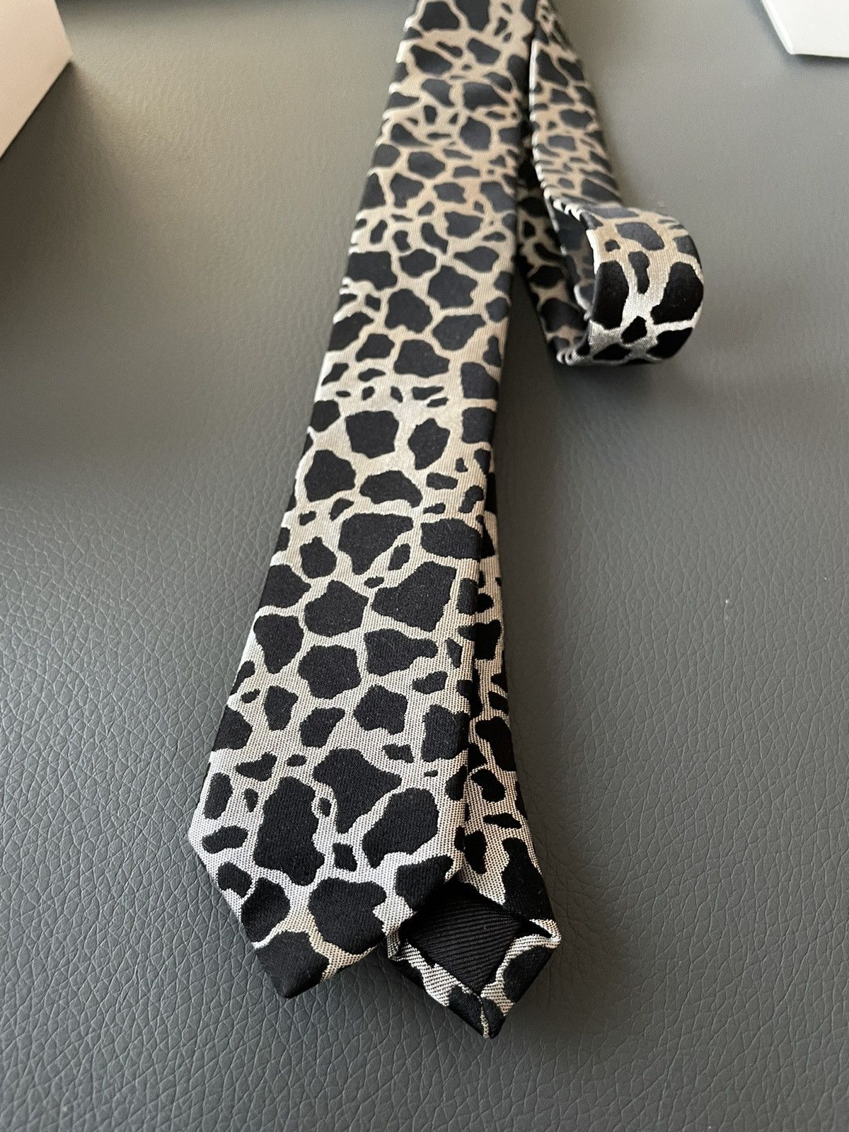 Celine × Hedi Slimane Rare Super Runway Brand New Silk Tie Limited Edition Size ONE SIZE - 6 Thumbnail