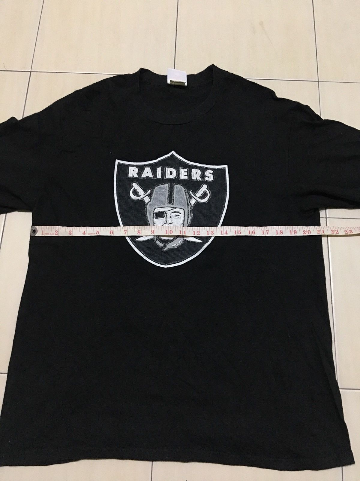 NFL vintage Los angeles raiders big logo nfl football shirt Size US L / EU 52-54 / 3 - 6 Thumbnail