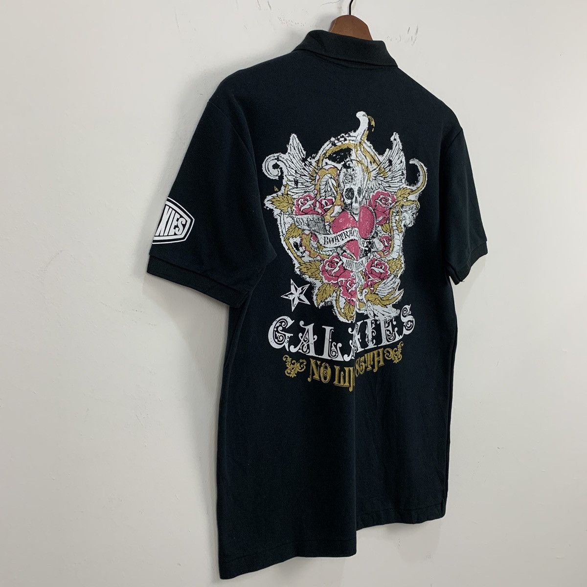 Japanese Brand GALAXIES BOATRACE 3D Skull Hearted like Ed Hardy Polo Shirt Size US M / EU 48-50 / 2 - 12 Thumbnail