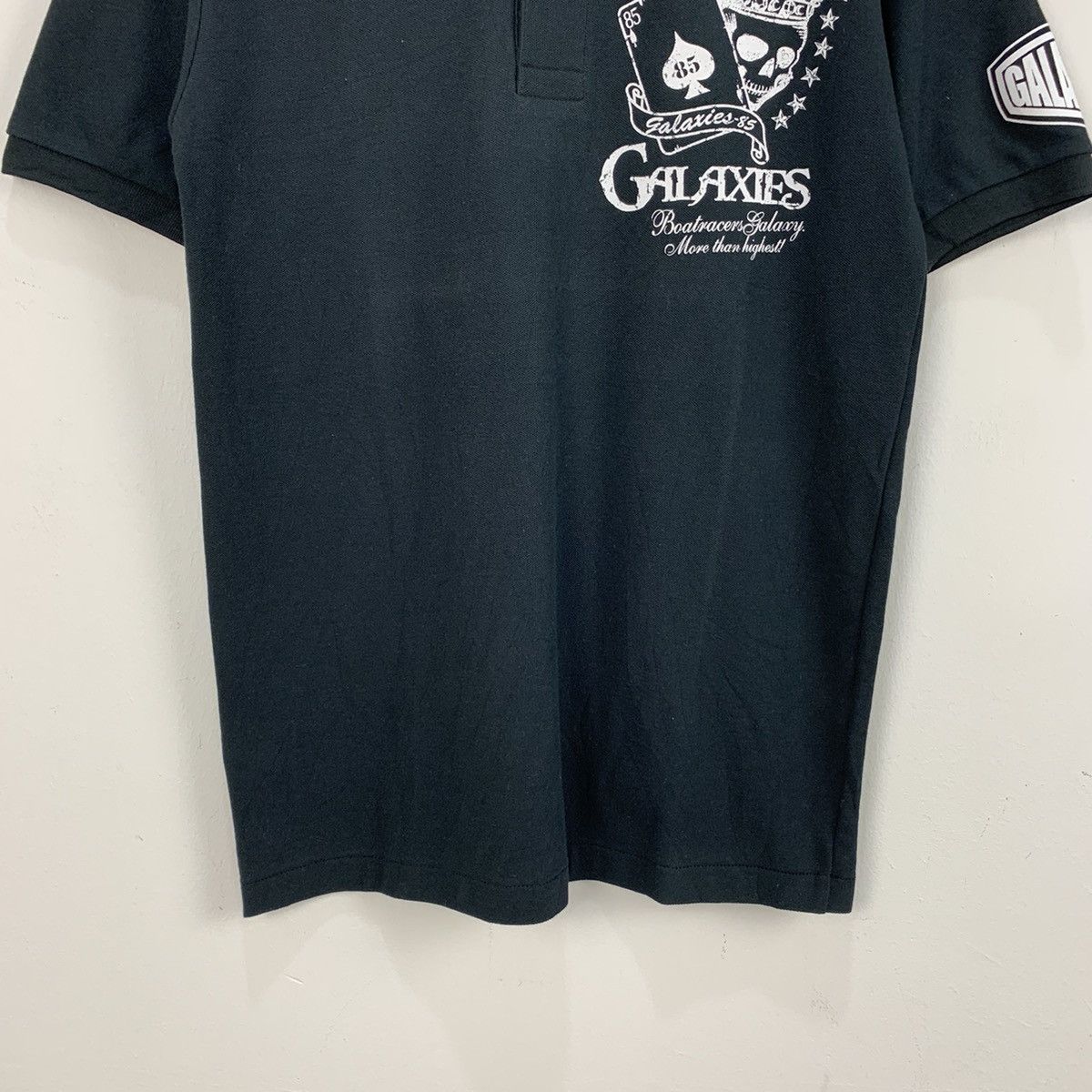 Japanese Brand GALAXIES BOATRACE 3D Skull Hearted like Ed Hardy Polo Shirt Size US M / EU 48-50 / 2 - 4 Thumbnail
