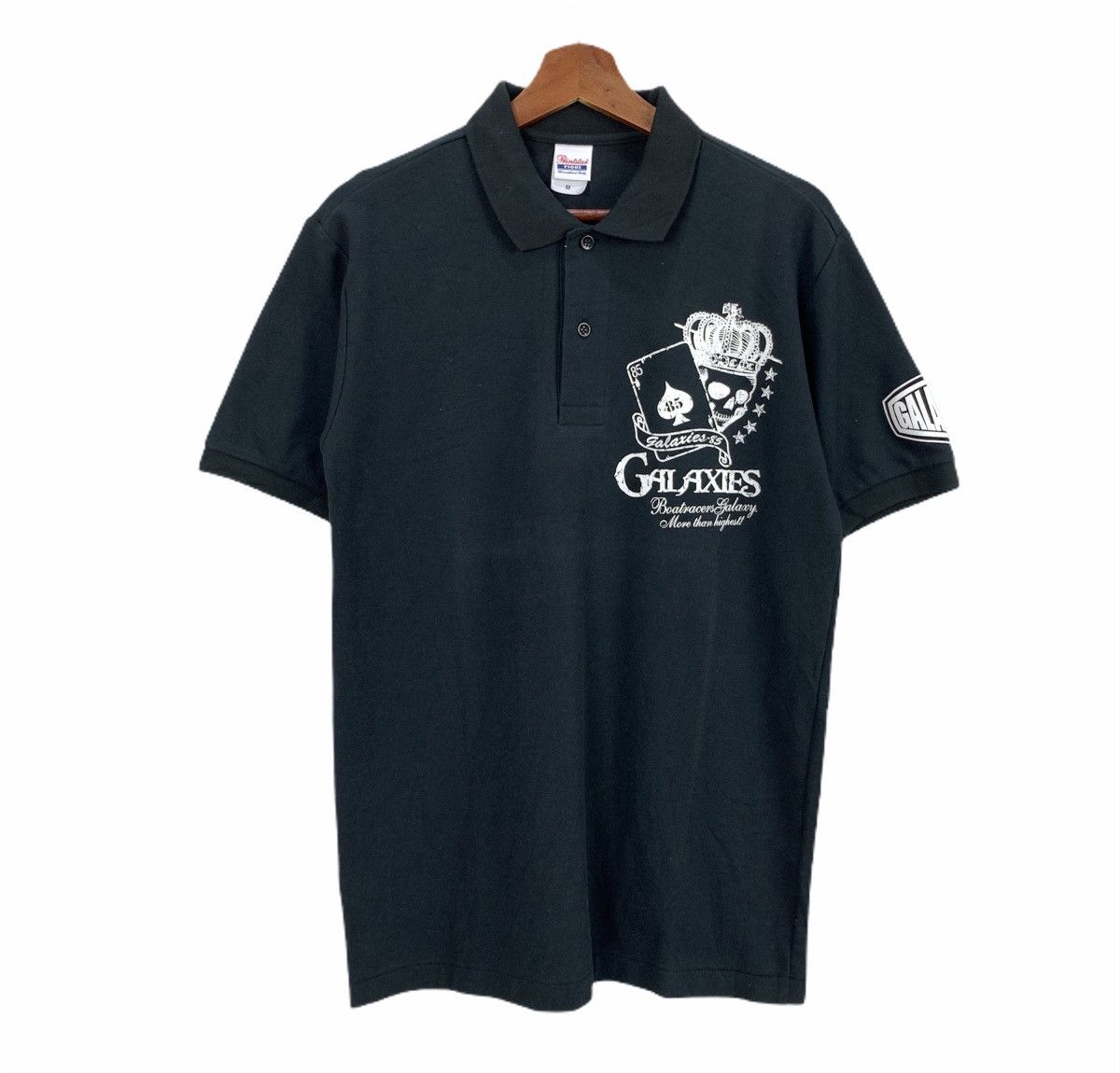 Japanese Brand GALAXIES BOATRACE 3D Skull Hearted like Ed Hardy Polo Shirt Size US M / EU 48-50 / 2 - 2 Thumbnail