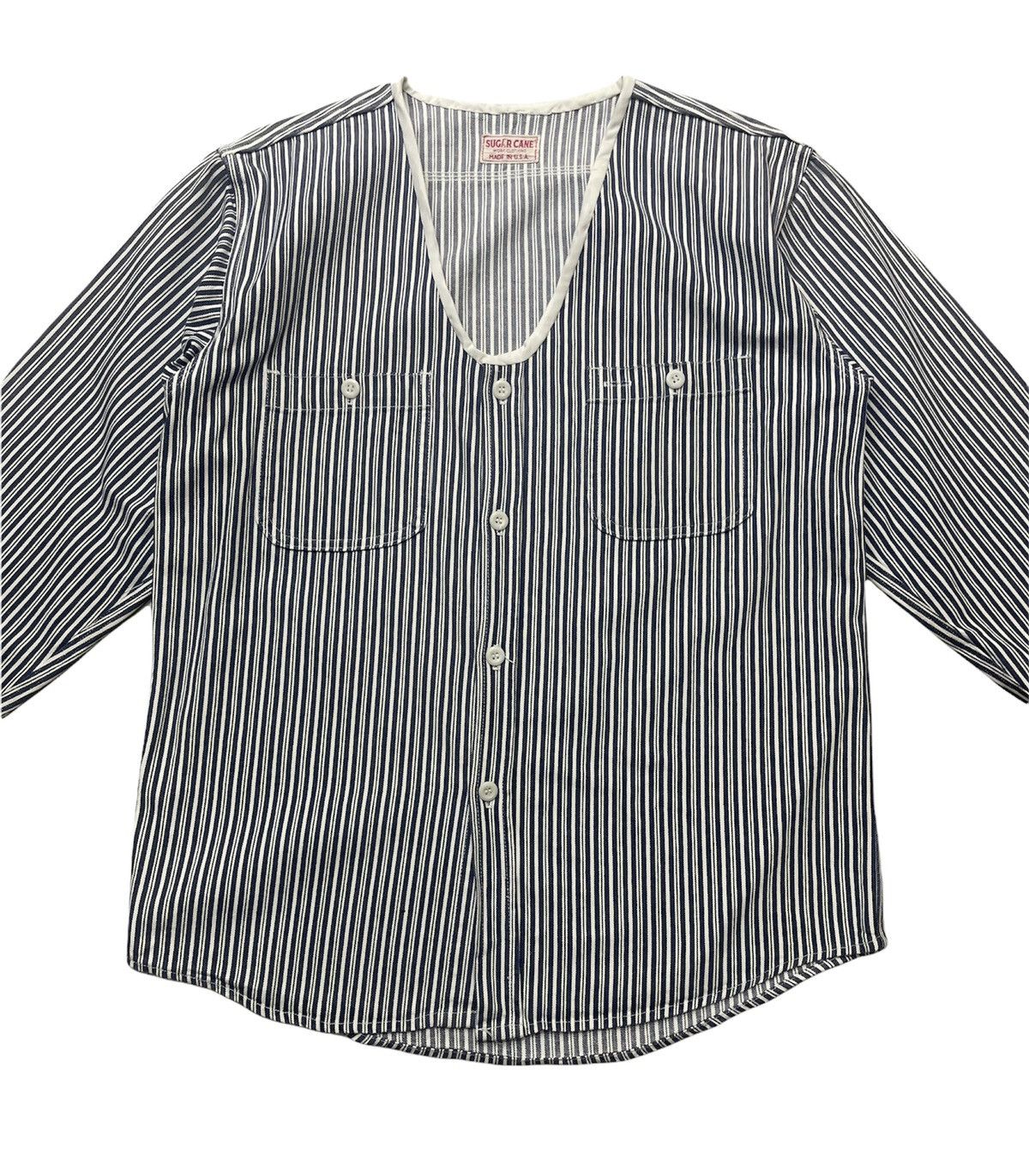Sugar Cane Sugar Cane Hickory Stripe Worker Shirts Size US M / EU 48-50 / 2 - 2 Thumbnail