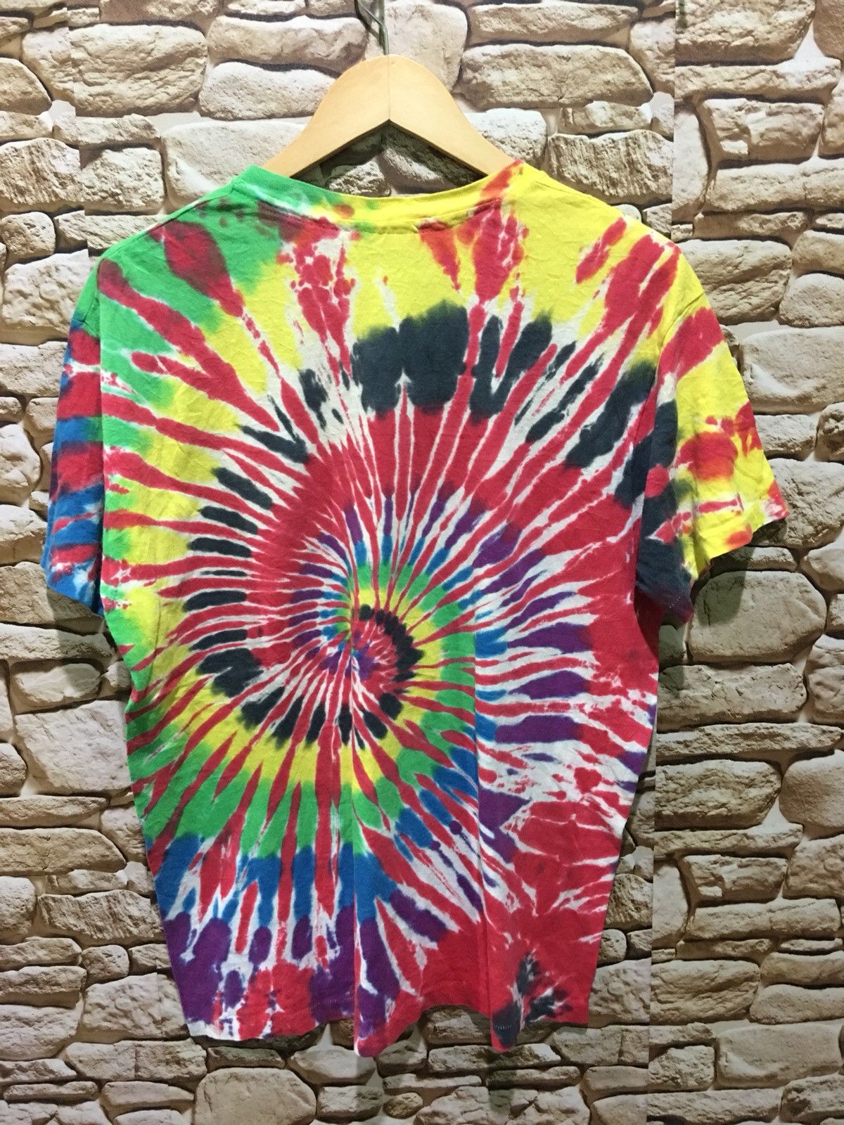 Hanes × Vintage Vintage 80s Tie Dye Designer shirt Size US XL / EU 56 / 4 - 2 Thumbnail
