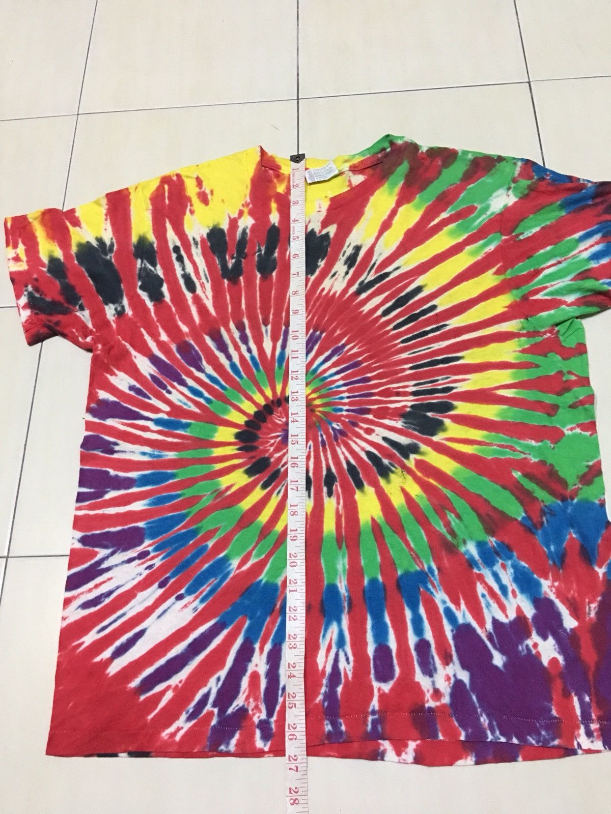 Hanes × Vintage Vintage 80s Tie Dye Designer shirt Size US XL / EU 56 / 4 - 5 Thumbnail
