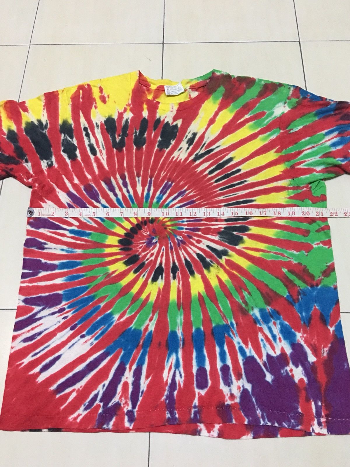 Hanes × Vintage Vintage 80s Tie Dye Designer shirt Size US XL / EU 56 / 4 - 4 Thumbnail
