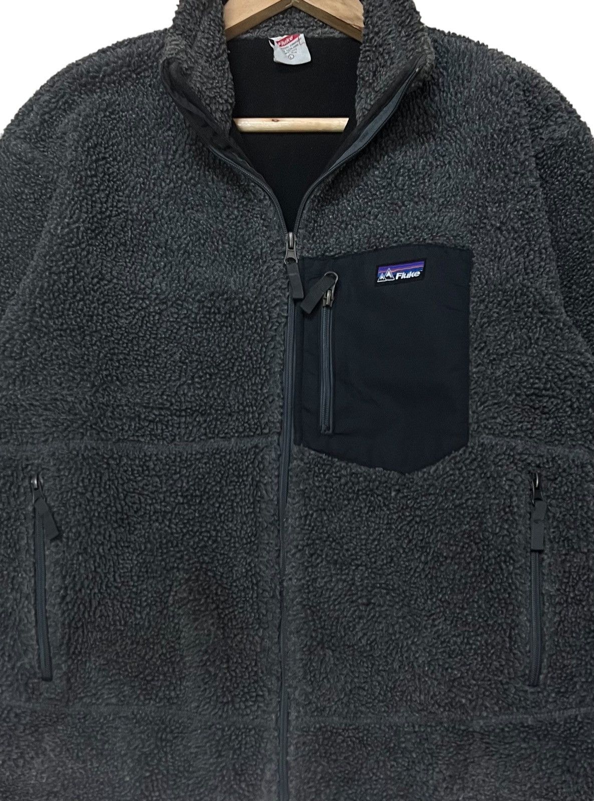 Designer FLUKE LIGHT FLEECE JACKET SINGLE POCKET INSPIRED PATAGONIA Size US M / EU 48-50 / 2 - 5 Thumbnail
