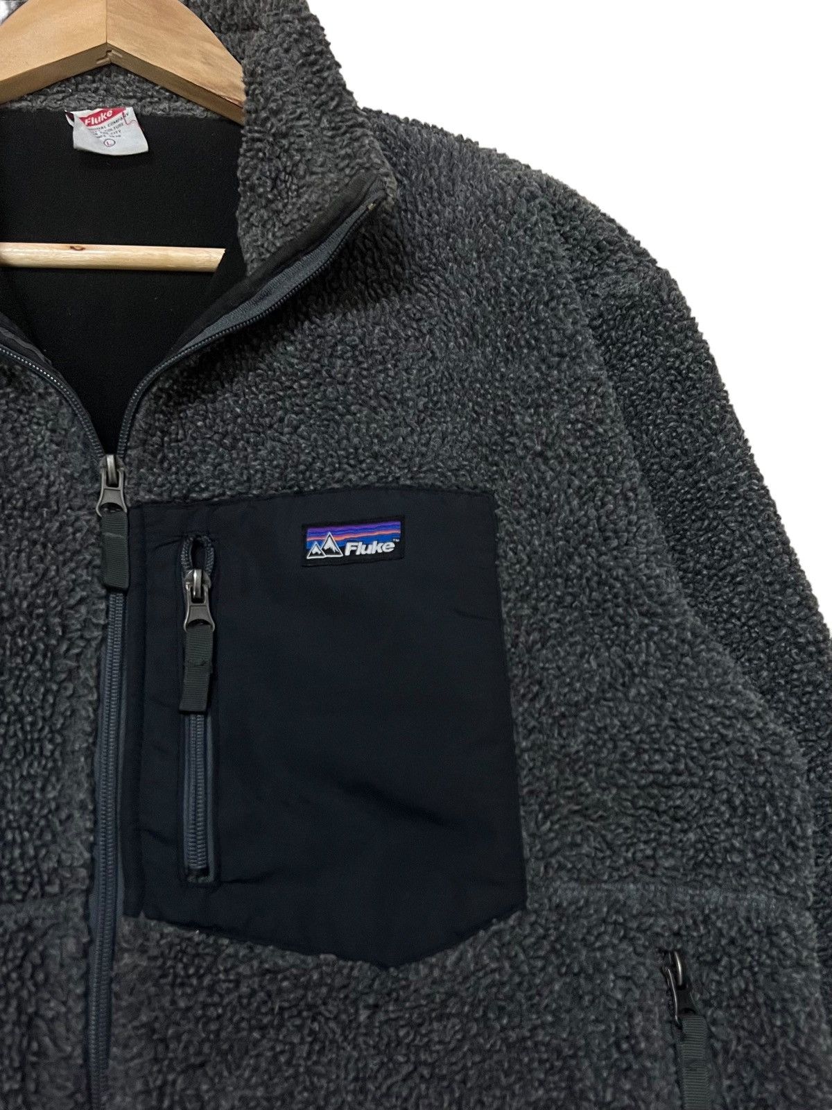 Designer FLUKE LIGHT FLEECE JACKET SINGLE POCKET INSPIRED PATAGONIA Size US M / EU 48-50 / 2 - 6 Thumbnail