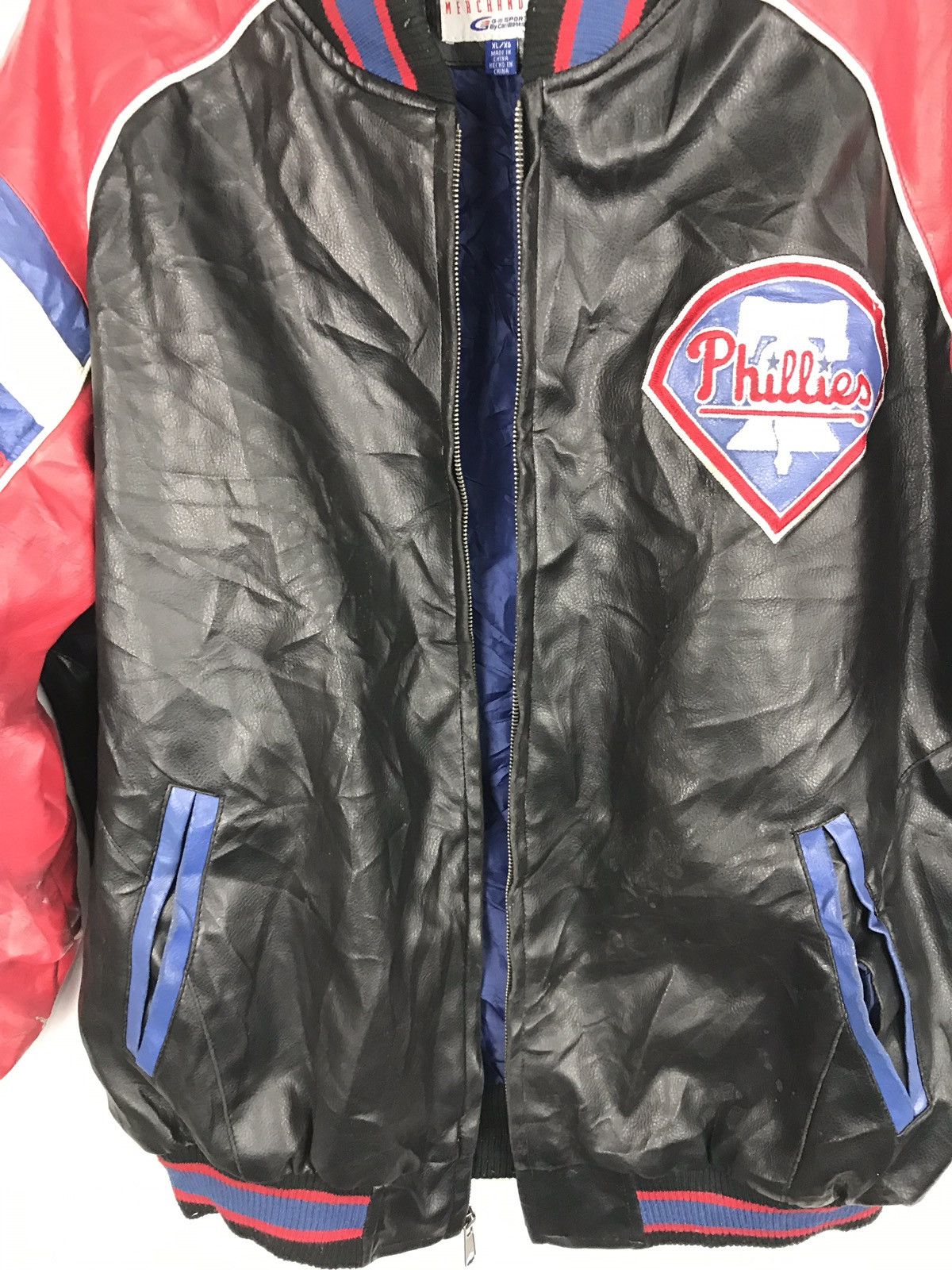 MLB Vintage 90s MLB Phillies Philadelphia Jacket Stadium Size US XXL / EU 58 / 5 - 5 Thumbnail
