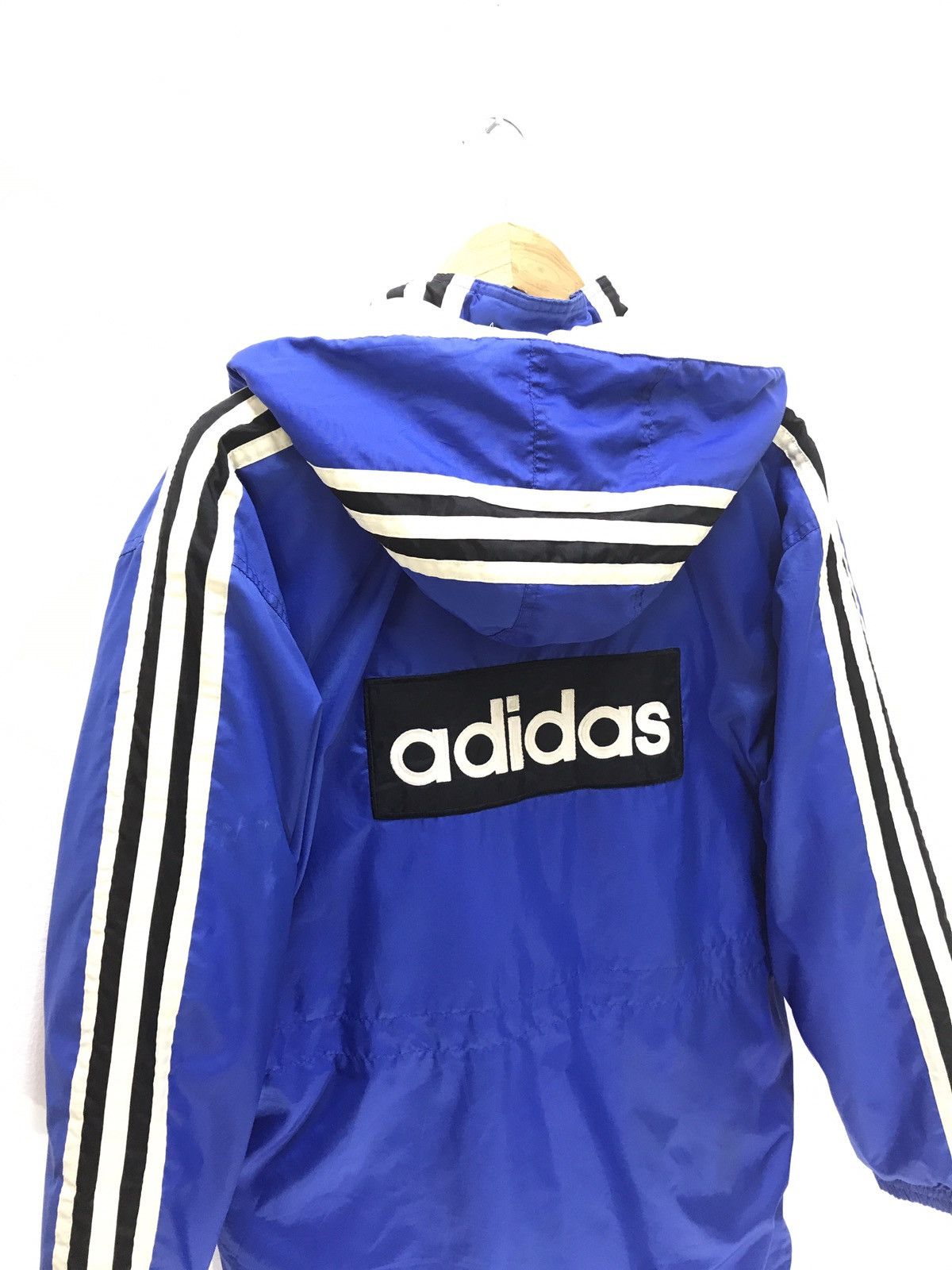 Adidas Vtg Adidas Parka With Three Stripes Padding Quilted Lining Size US L / EU 52-54 / 3 - 2 Thumbnail