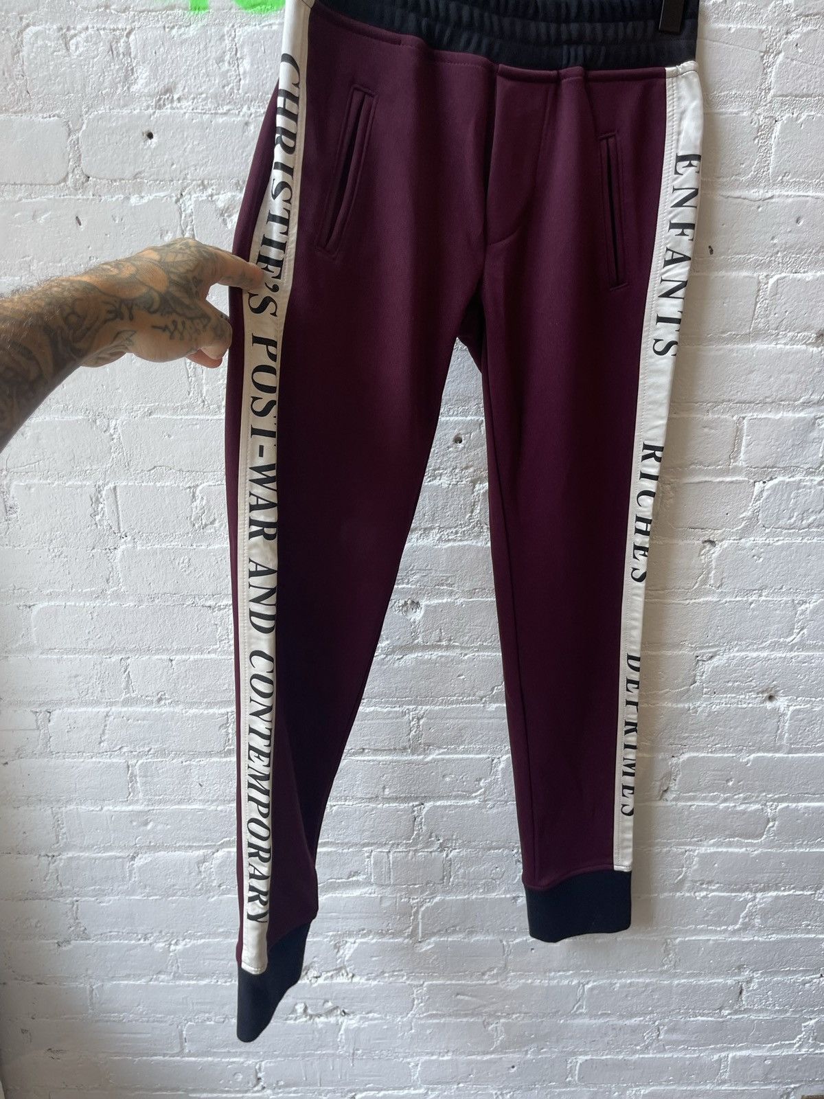Enfants Riches Deprimes ERD CHRISTIES POST WAR SWEATPANTS XS NEW Size US 29 - 2 Thumbnail