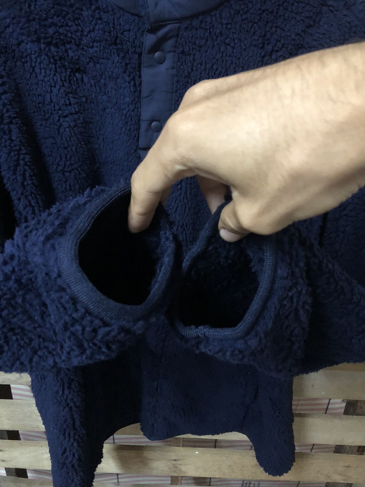 Uniqlo × White Mountaineering Uniqlo X White Mountaineering Fleece Sherpa Jacket Size US L / EU 52-54 / 3 - 7 Thumbnail