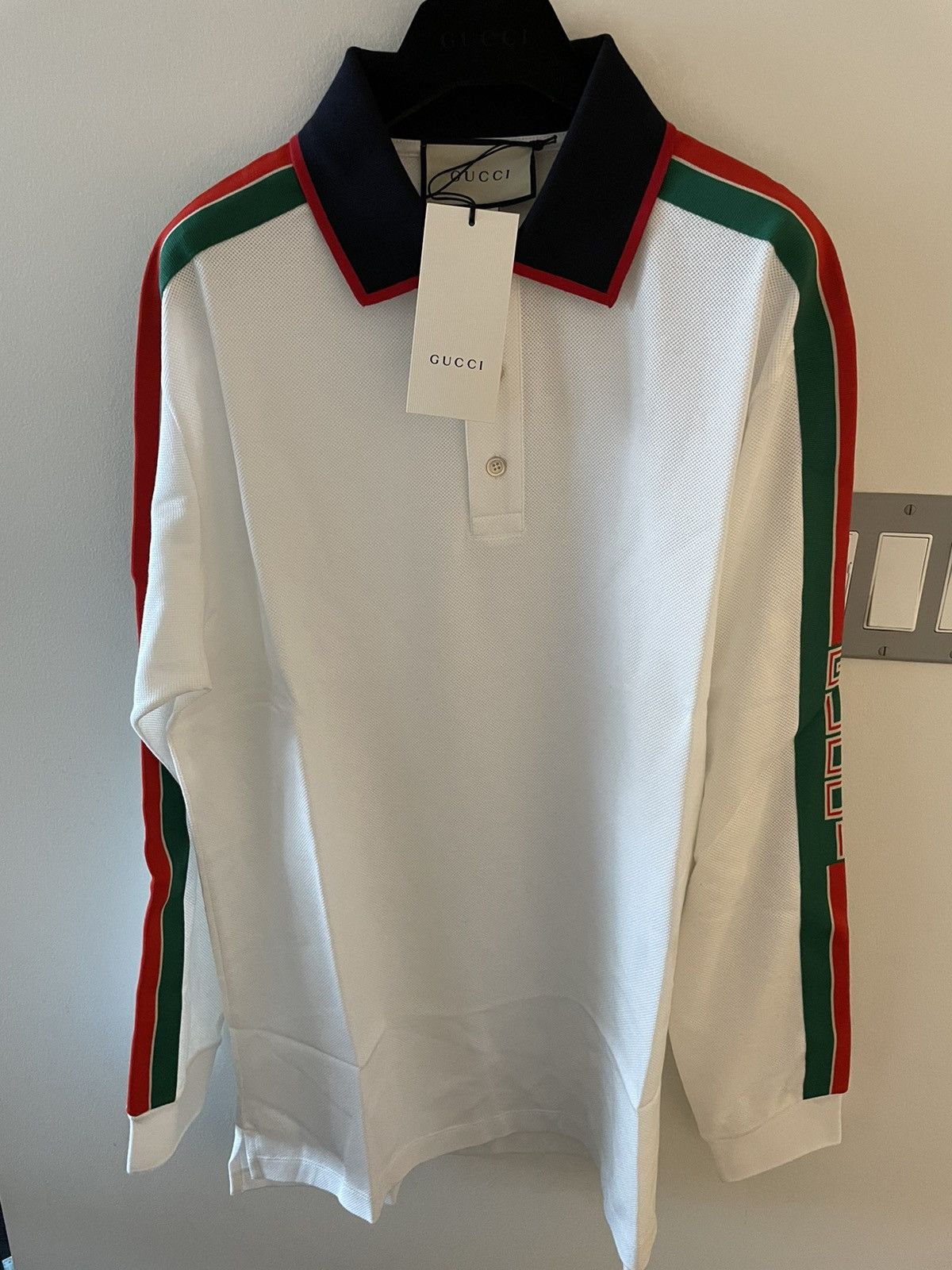 Gucci Rare Super Runway Limited Edition Gucci Electric Logo Polo Size US L / EU 52-54 / 3 - 17 Thumbnail