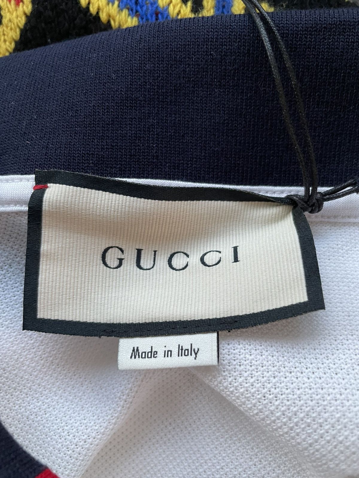 Gucci Rare Super Runway Limited Edition Gucci Electric Logo Polo Size US L / EU 52-54 / 3 - 21 Thumbnail