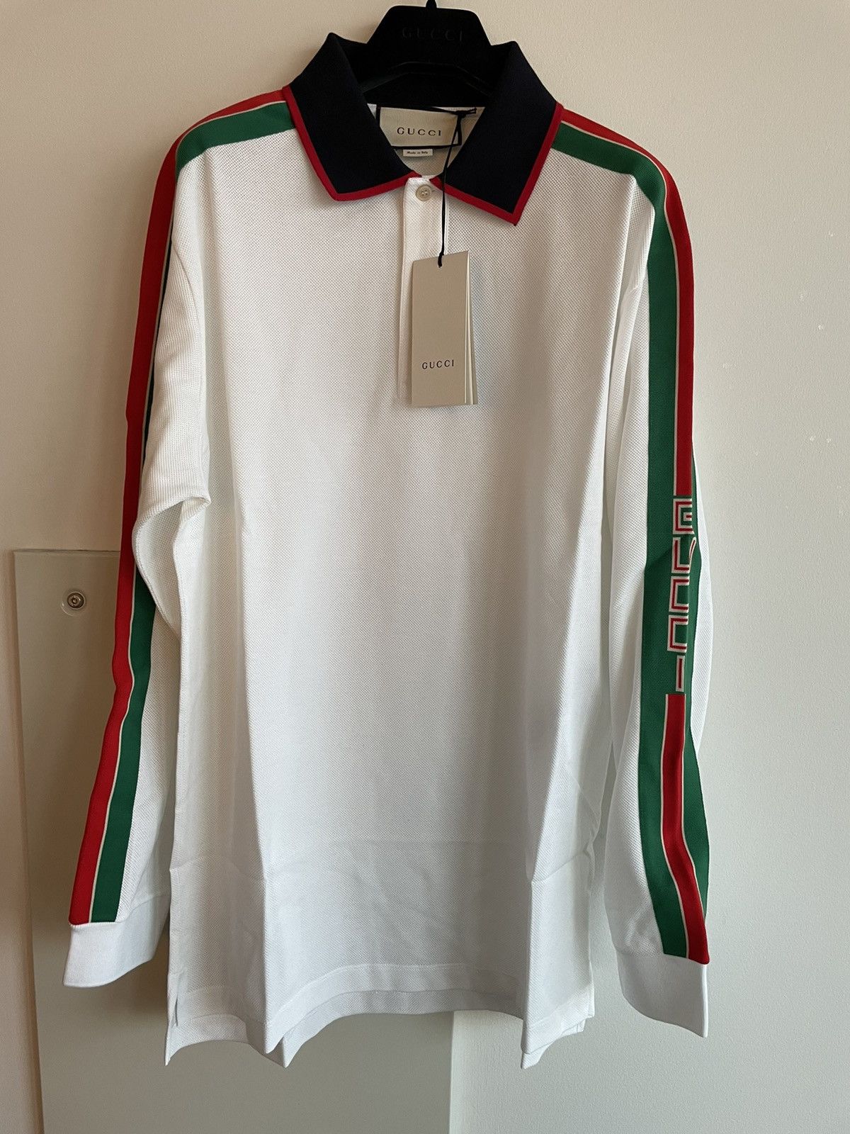 Gucci Rare Super Runway Limited Edition Gucci Electric Logo Polo Size US L / EU 52-54 / 3 - 11 Thumbnail