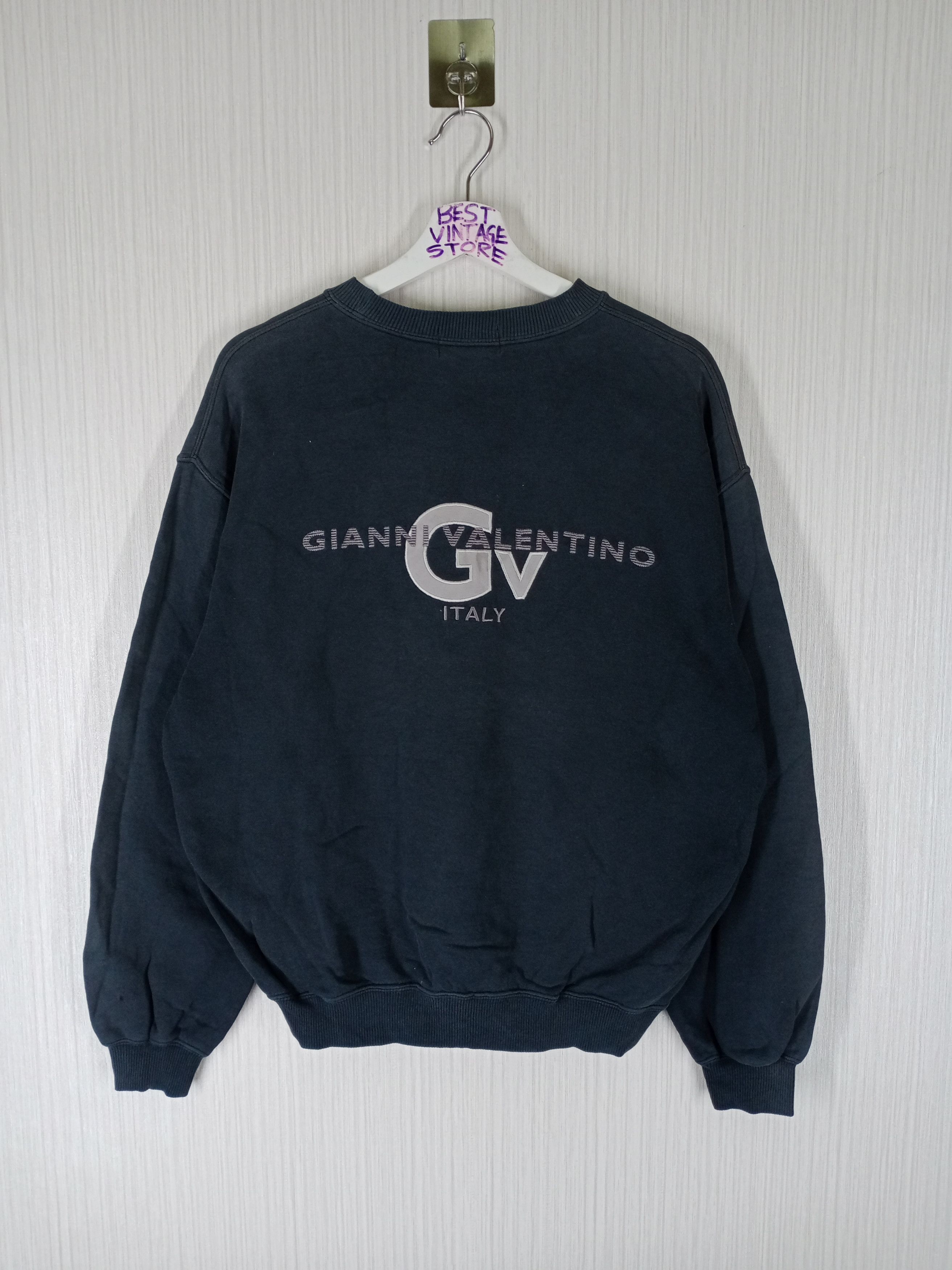 Gianni Valentino Vintage Gianni Valentino Sweatshirt Embroidery Big Logo Size US L / EU 52-54 / 3 - 1 Thumbnail