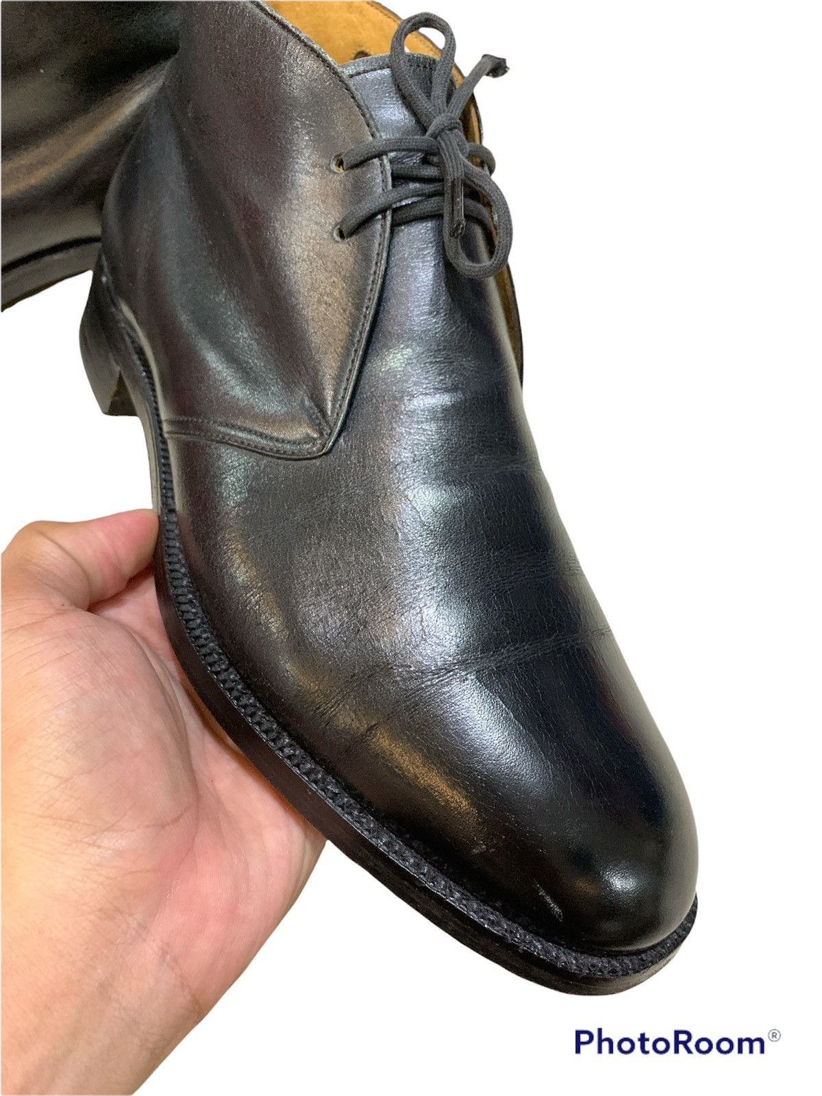Burberry VTG BURBERRYS LEATHER DESERT BOOTS Size US 8 / EU 41 - 6 Thumbnail