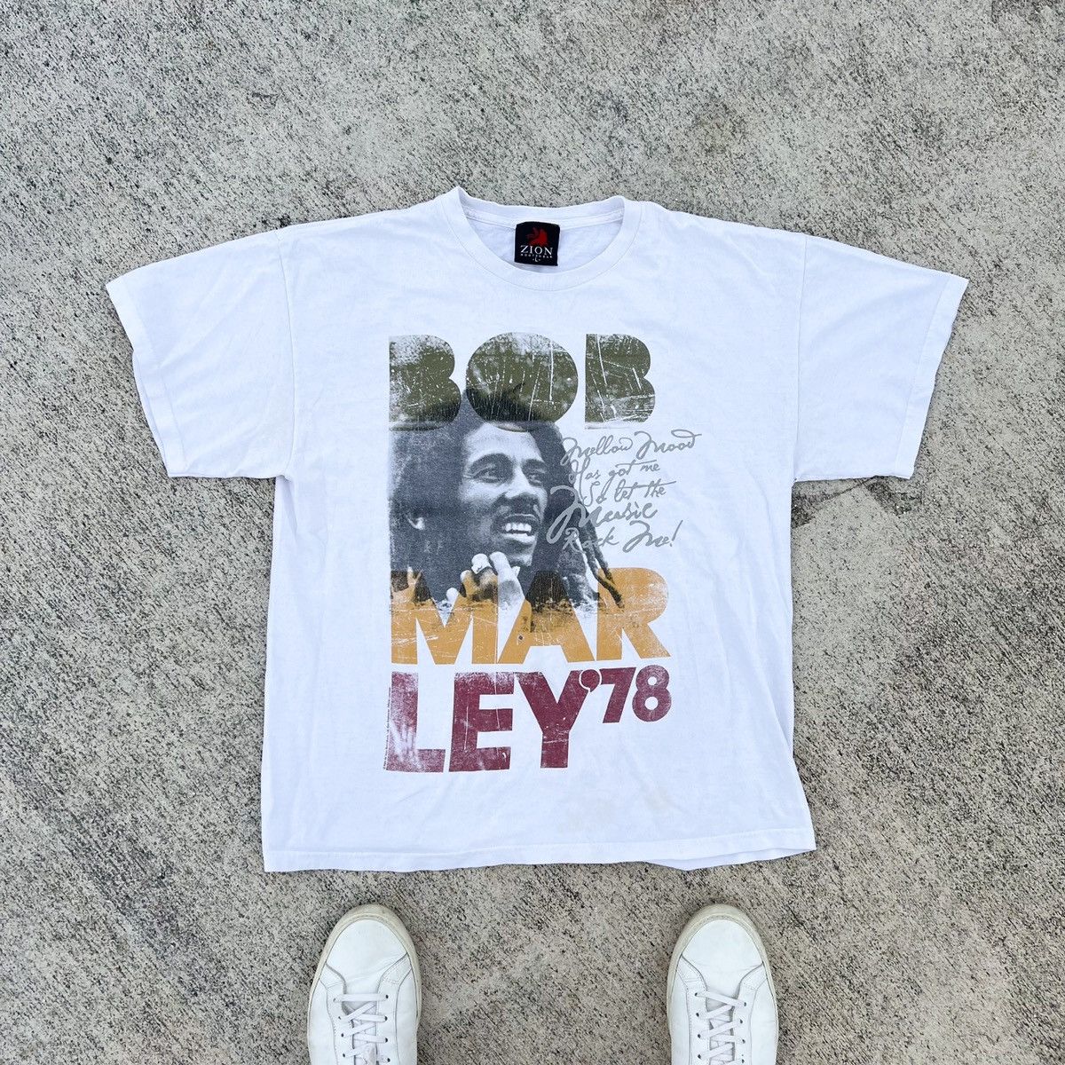 Bob Marley × Vintage Vintage Bob Marley Zion Band Music Tee Size US L / EU 52-54 / 3 - 1 Thumbnail