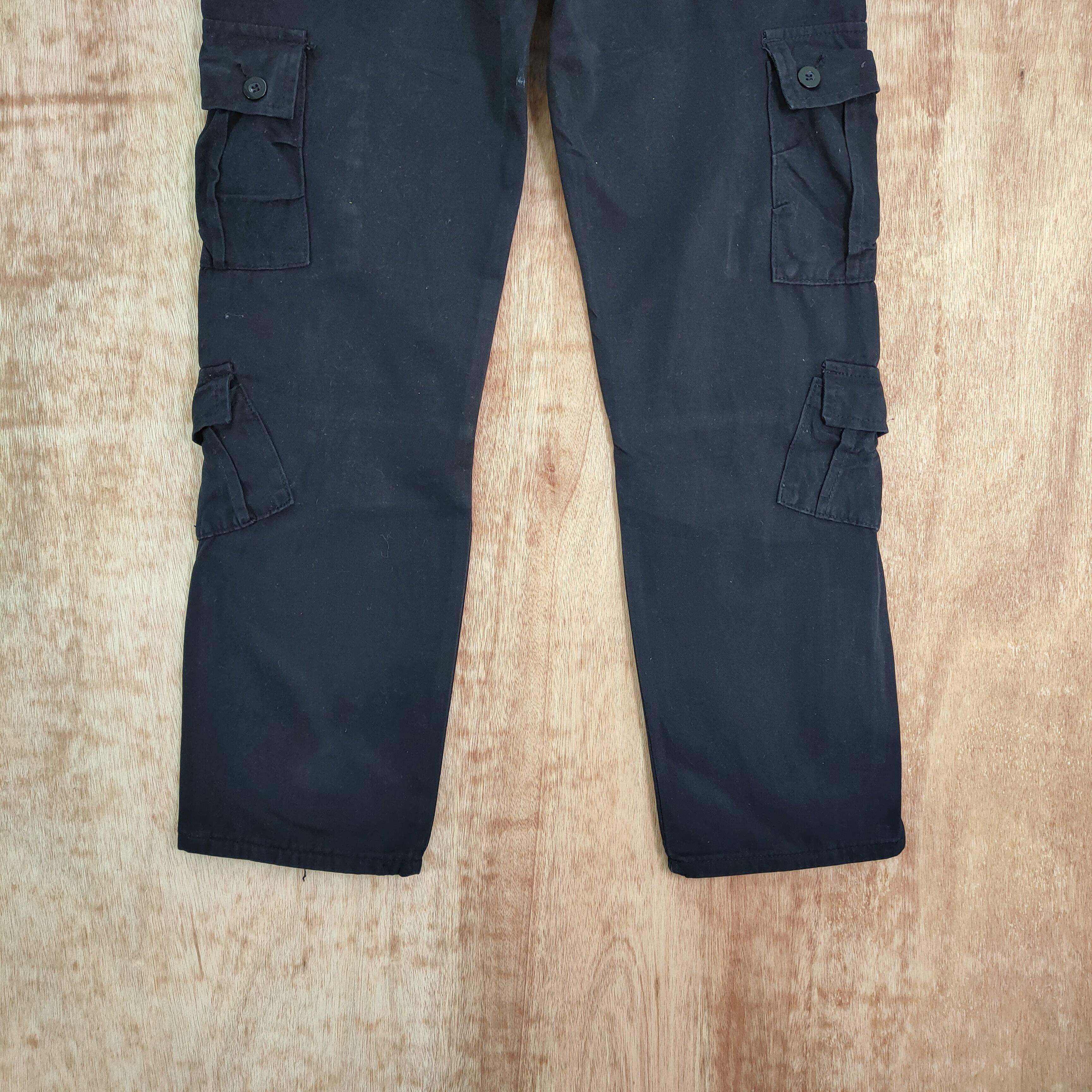 Japanese Brand 8 POCKET JAPANESE BRAND BLACK CARGO PANTS Size US 33 - 8 Thumbnail