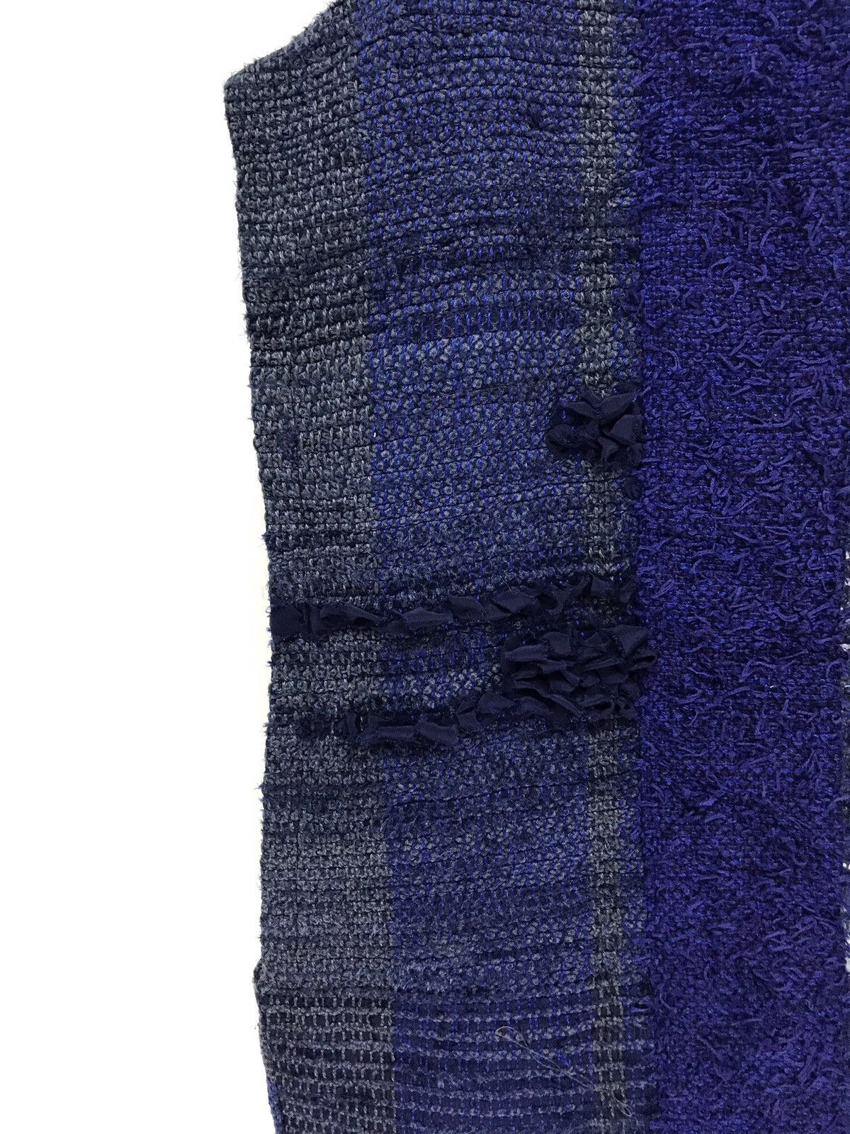 Art Comes First 🎇Hand Woven Vest Indigo Blue Patchwork Boro Sashiko Size US M / EU 48-50 / 2 - 5 Thumbnail