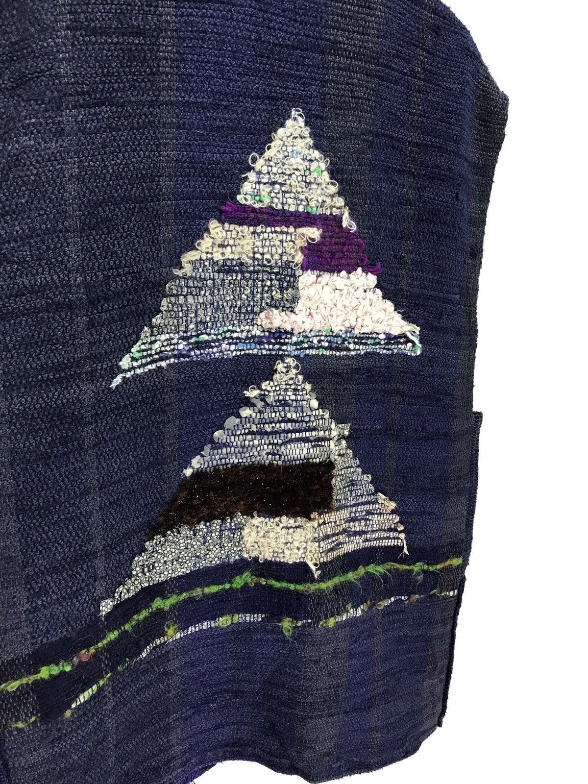 Art Comes First 🎇Hand Woven Vest Indigo Blue Patchwork Boro Sashiko Size US M / EU 48-50 / 2 - 7 Thumbnail