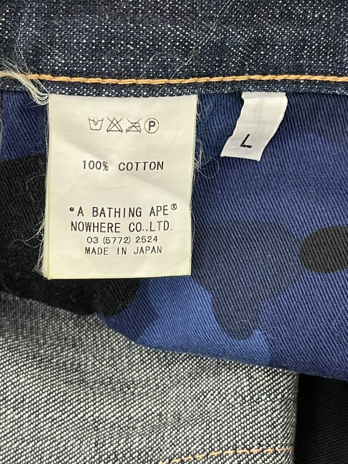 Bape Bapesta Denim Size US 35 - 23 Thumbnail