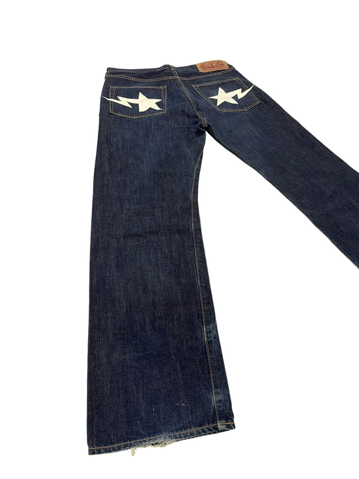 Bape Bapesta Denim Size US 35 - 3 Thumbnail