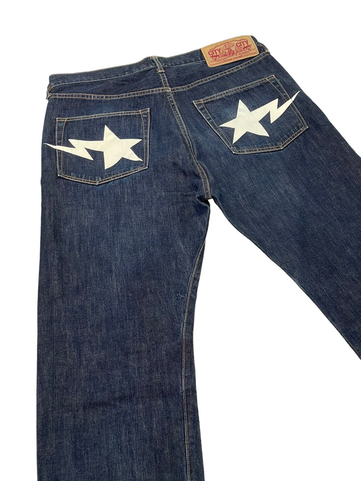 Bape Bapesta Denim Size US 35 - 1 Thumbnail