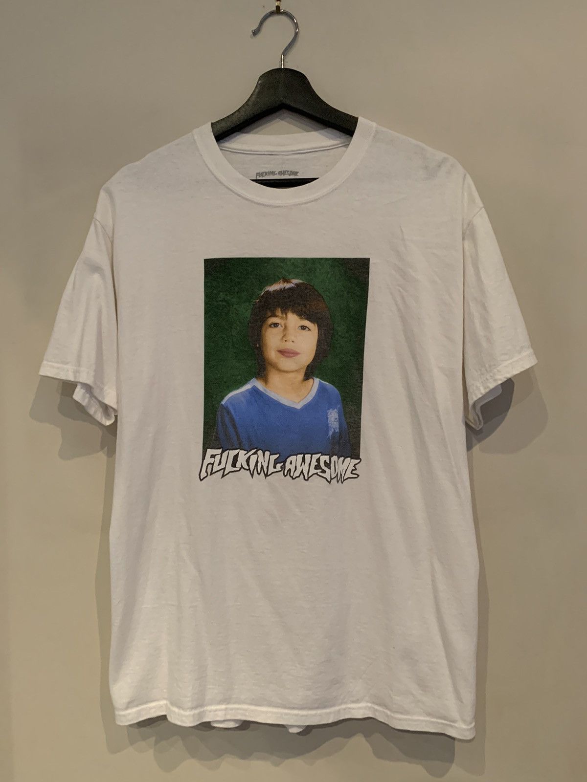 image of Fucking Awesome Sean Pablo Class Photo Tee White, Men's (Size Large)