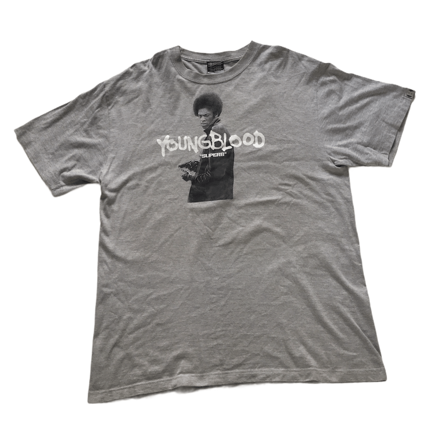 Japanese Brand × SUPERB Superb Gray Young Blood T Shirt Size US XL / EU 56 / 4 - 1 Thumbnail
