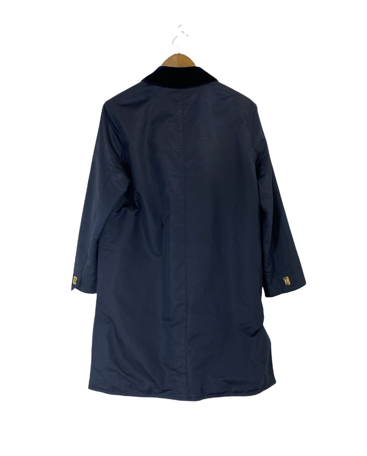 Burberry Burberry Long Jacket Velvet Collar Design Size US M / EU 48-50 / 2 - 2 Thumbnail
