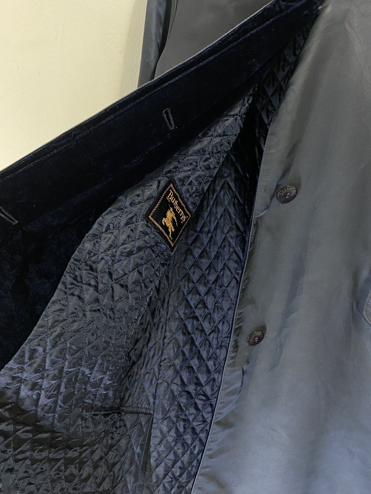 Burberry Burberry Long Jacket Velvet Collar Design Size US M / EU 48-50 / 2 - 9 Thumbnail