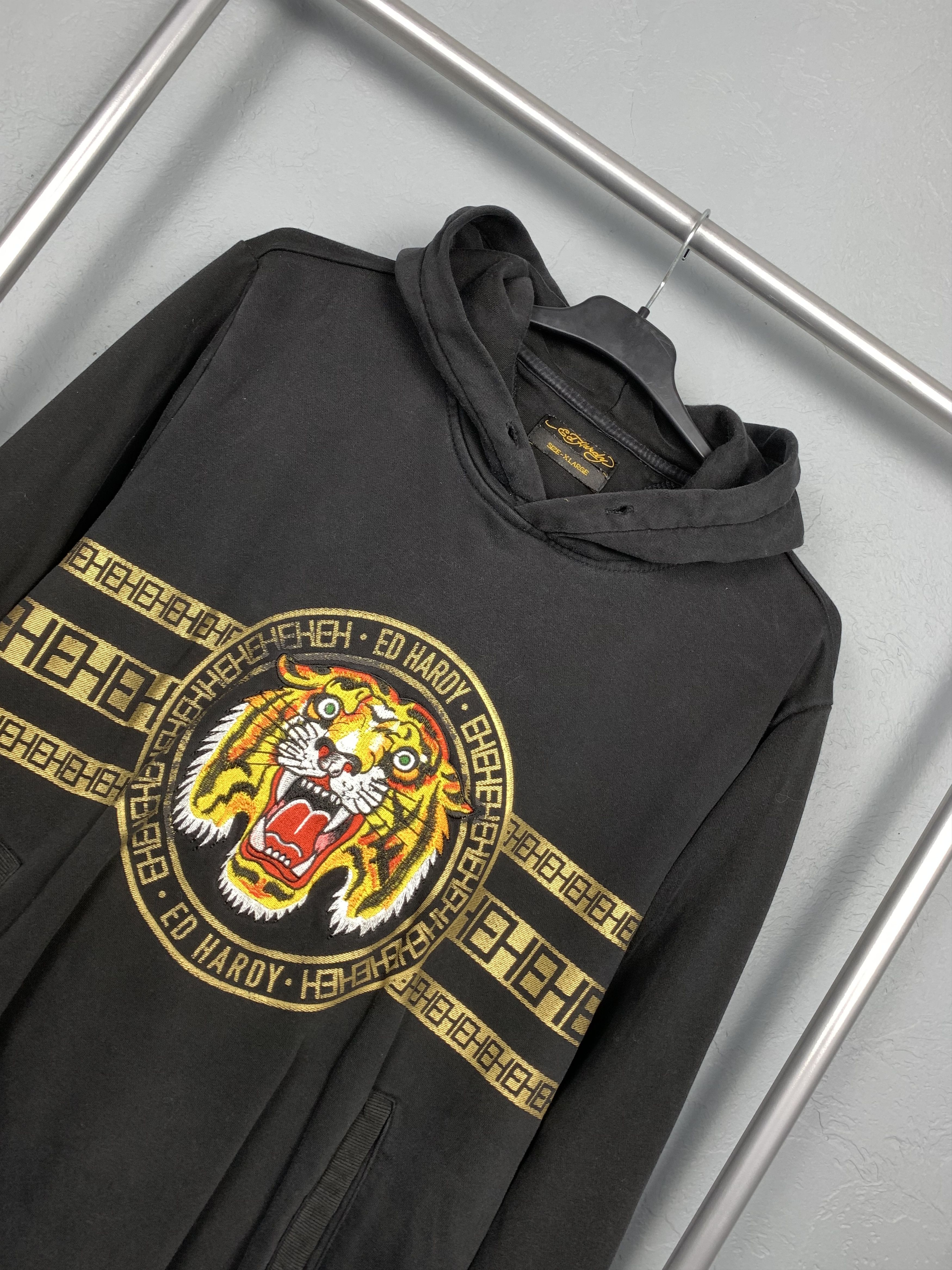 Christian Audigier Ed Hardy by Christian Audigier Vintage Mens Hoodie Size US XL / EU 56 / 4 - 2 Thumbnail