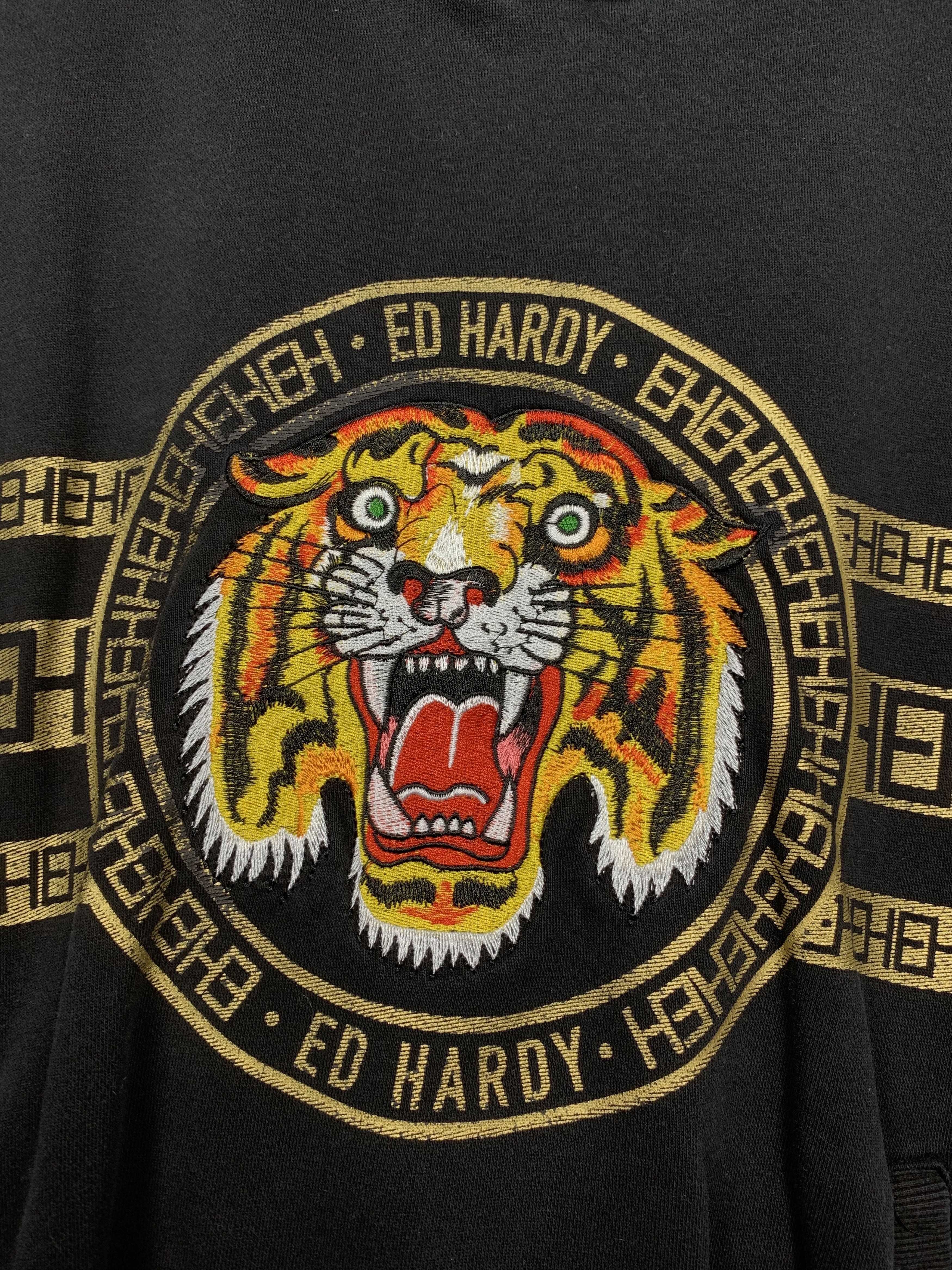 Christian Audigier Ed Hardy by Christian Audigier Vintage Mens Hoodie Size US XL / EU 56 / 4 - 3 Thumbnail