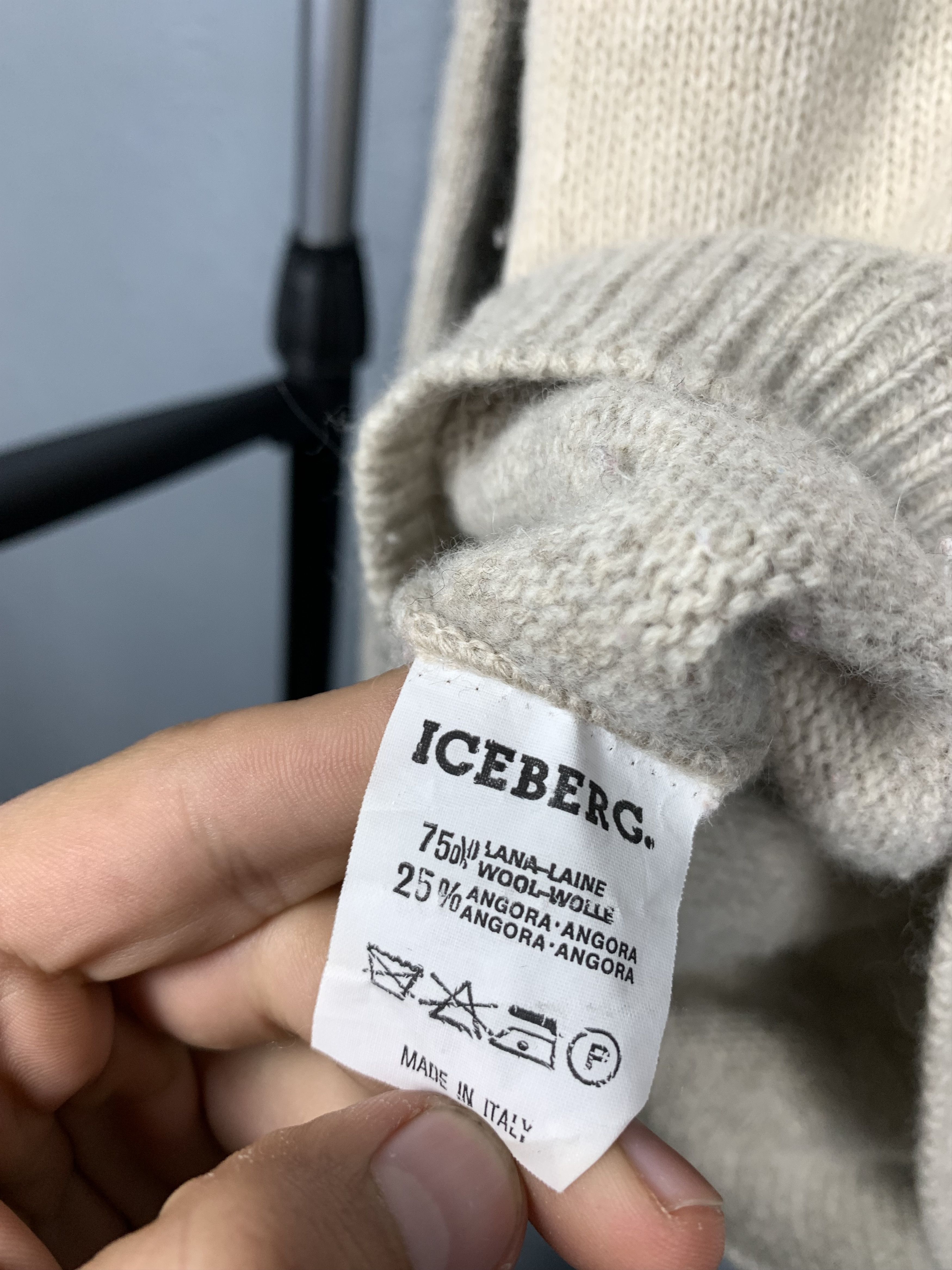 Iceberg Soviet Union Iceberg Vintage Mens Wool Knit Sweater RARE Size US L / EU 52-54 / 3 - 7 Thumbnail