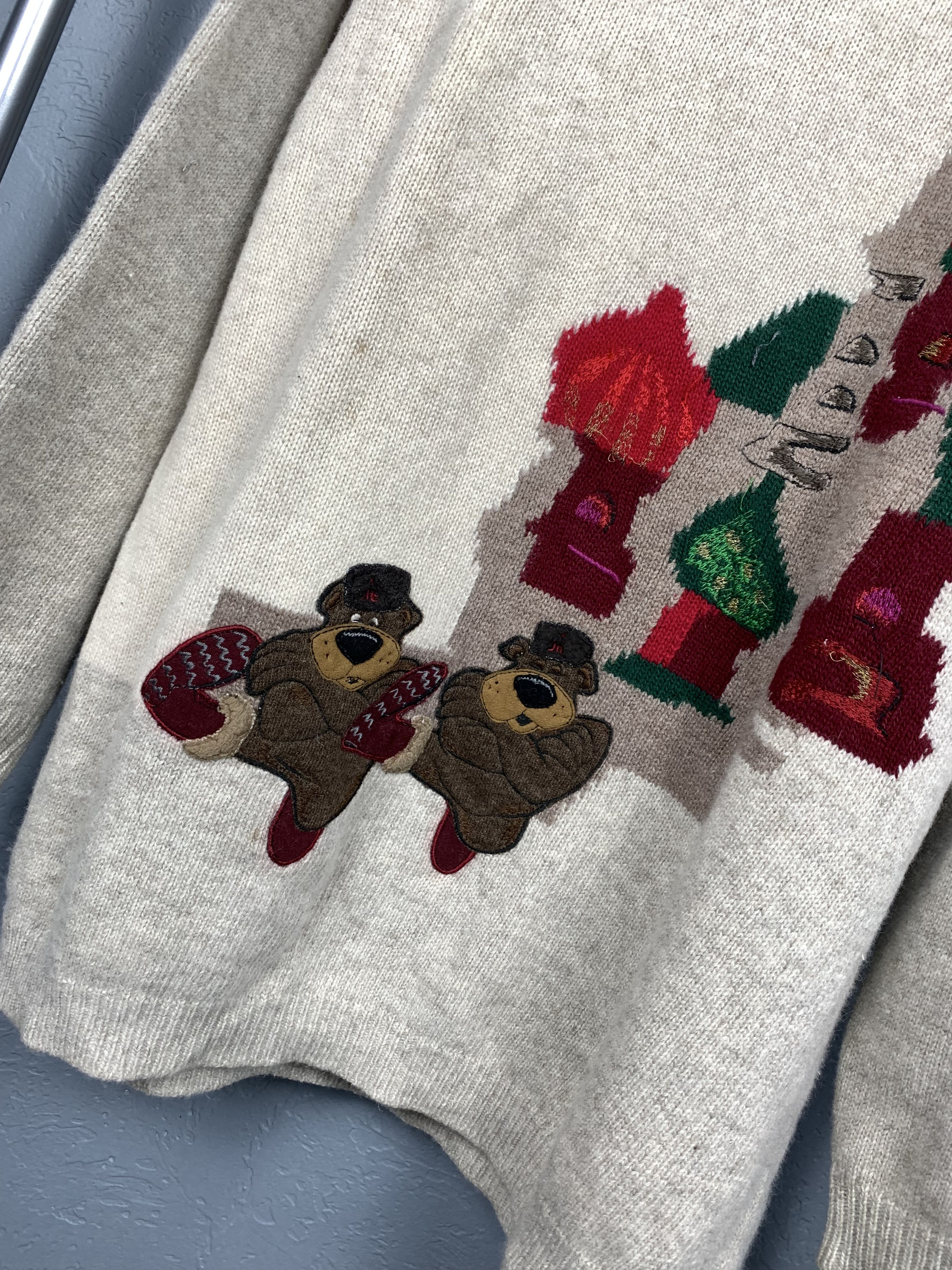 Iceberg Soviet Union Iceberg Vintage Mens Wool Knit Sweater RARE Size US L / EU 52-54 / 3 - 3 Thumbnail
