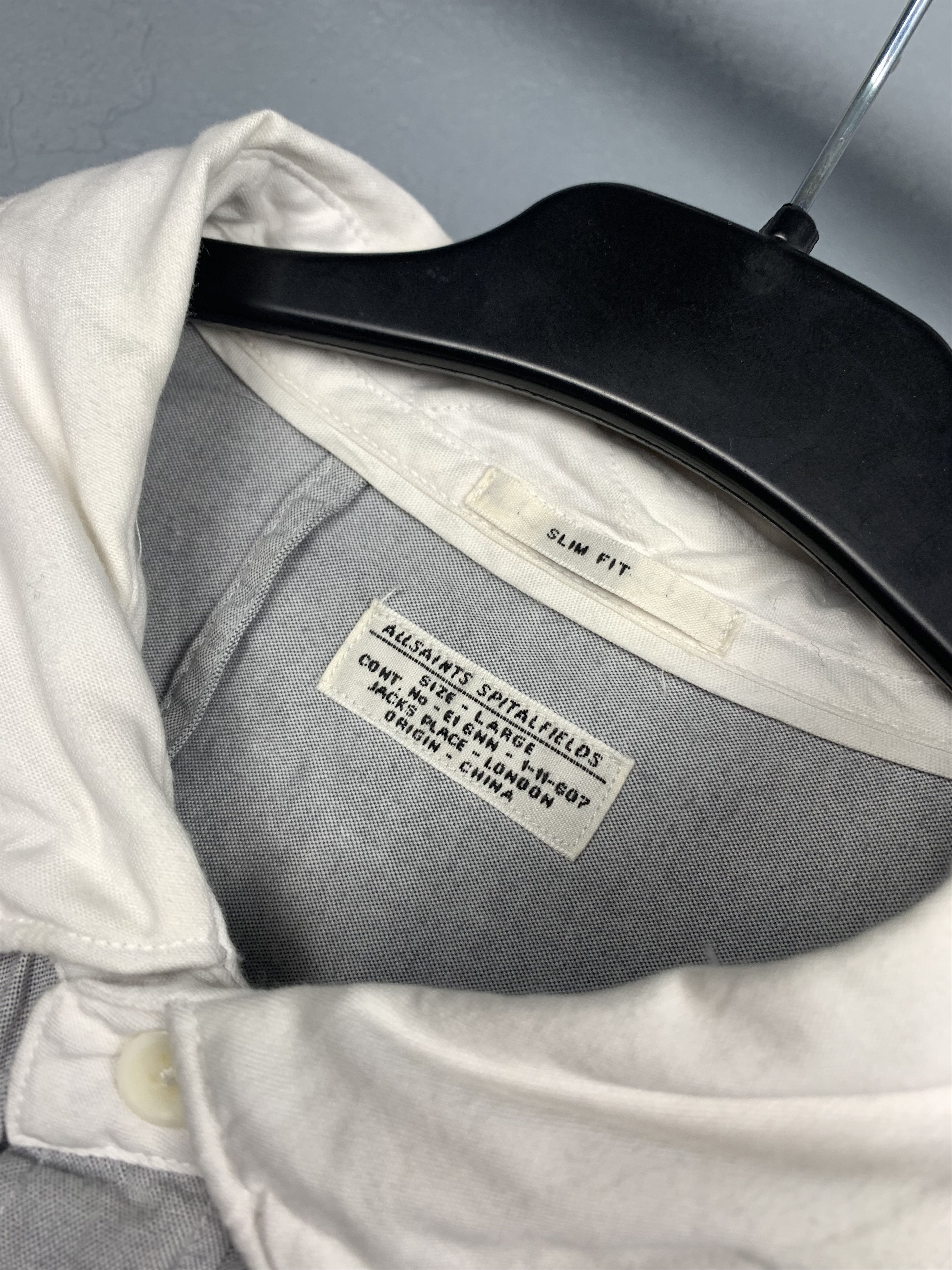 Allsaints Allsaints Oxford Perry Mens Long Sleeve Shirt Size US L / EU 52-54 / 3 - 4 Thumbnail
