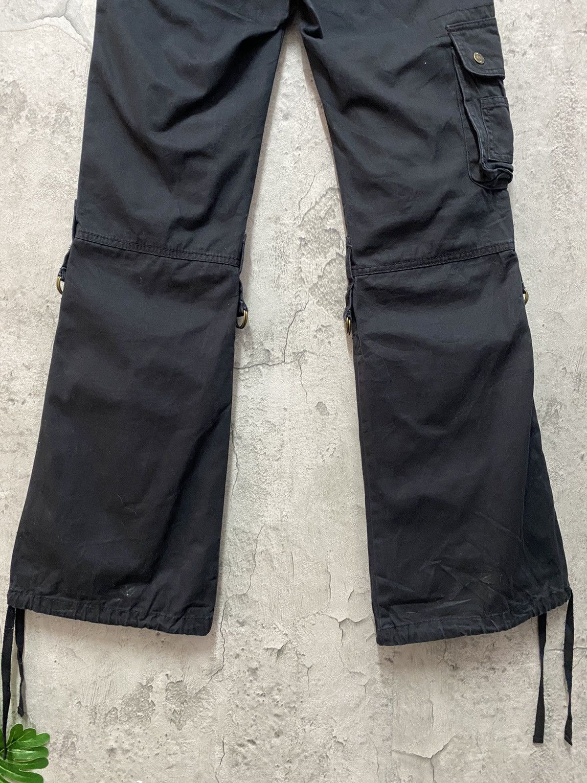 Designer × Japanese Brand Rate Rose Japan Multi Pocket Technical Flared Cargo Pants Size US 28 / EU 44 - 12 Thumbnail