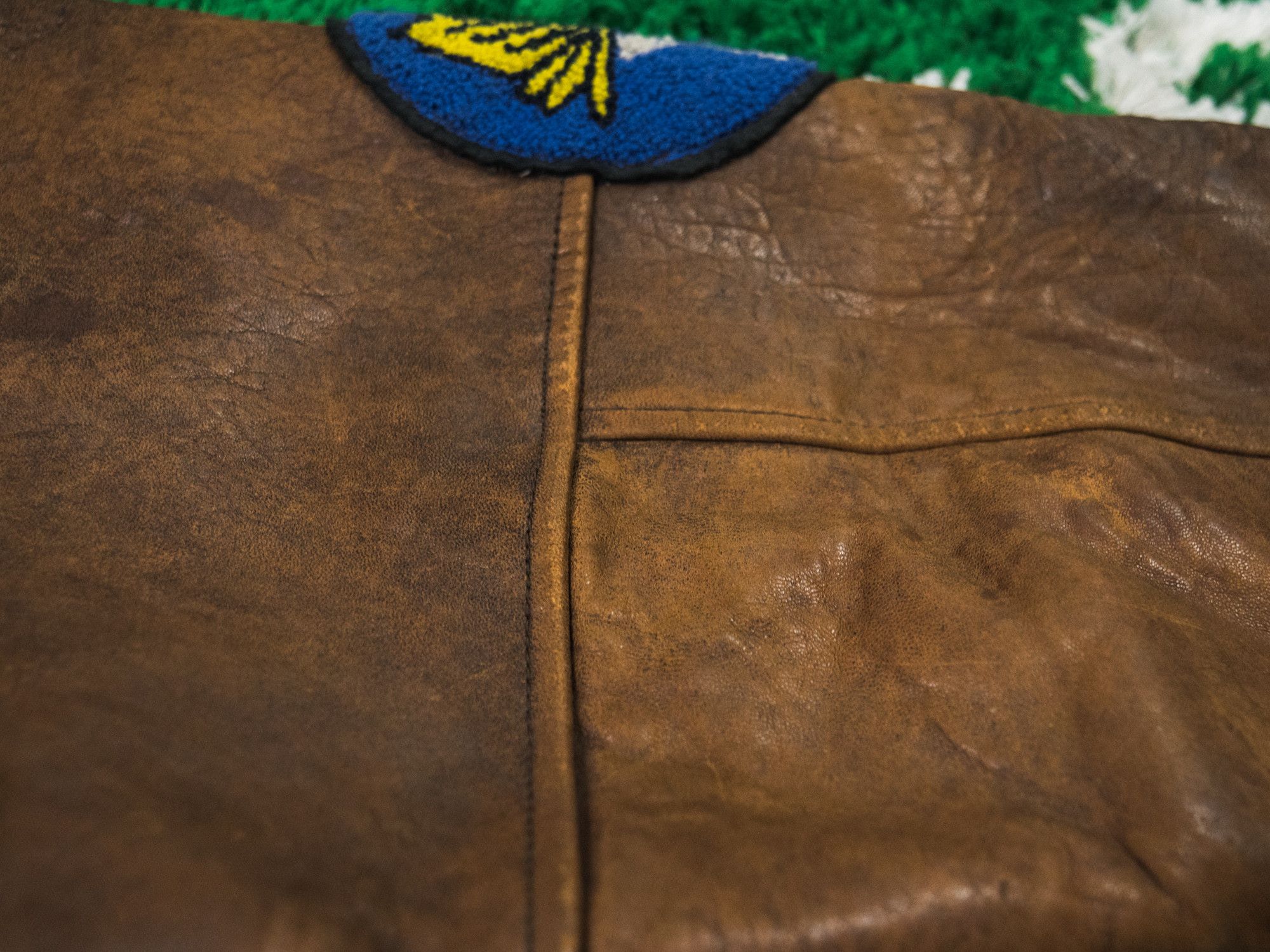 Avirex PERFECT Vintage Avirex Leather Bomber Varsity Jacket Size US L / EU 52-54 / 3 - 10 Thumbnail