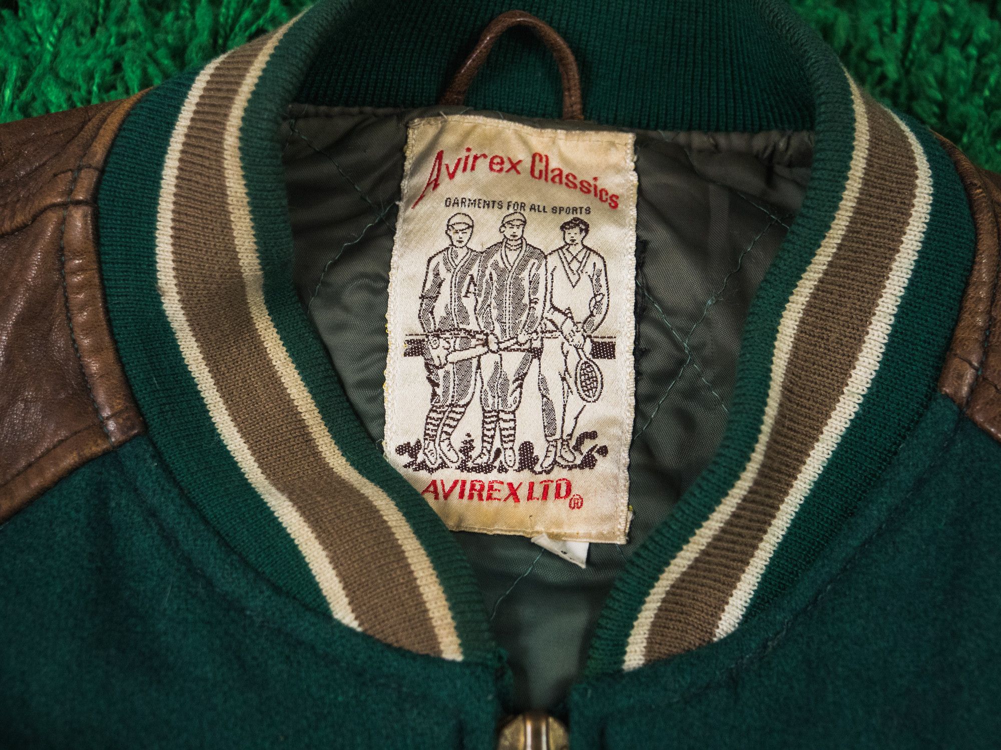 Avirex PERFECT Vintage Avirex Leather Bomber Varsity Jacket Size US L / EU 52-54 / 3 - 13 Thumbnail