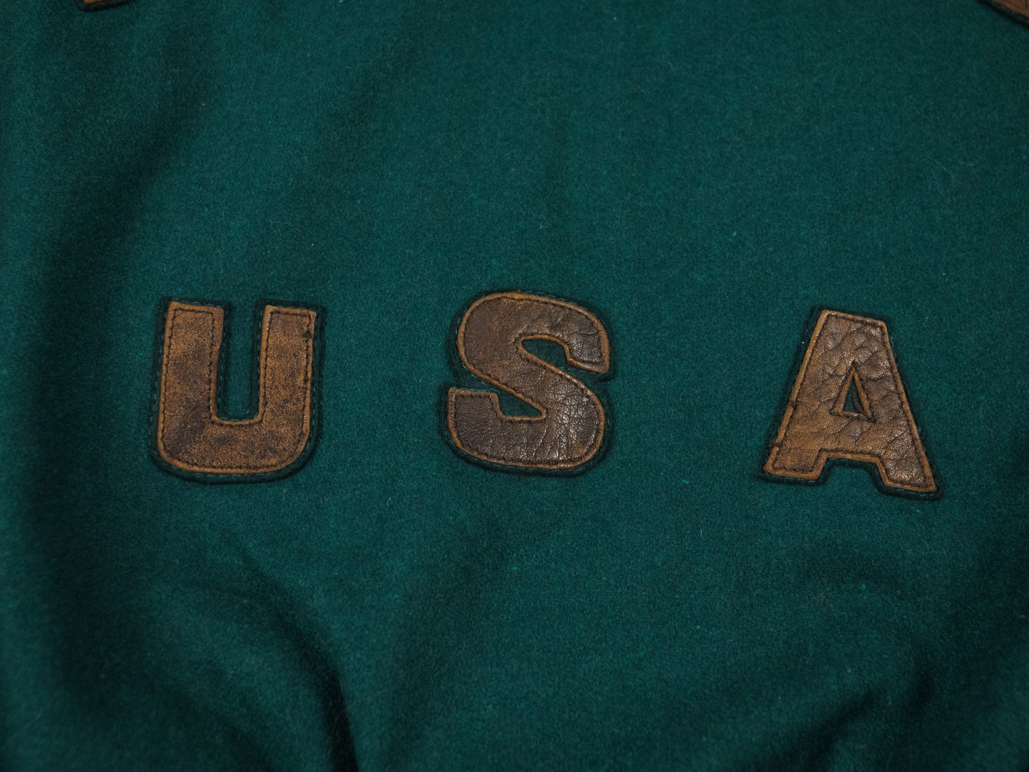Avirex PERFECT Vintage Avirex Leather Bomber Varsity Jacket Size US L / EU 52-54 / 3 - 6 Thumbnail