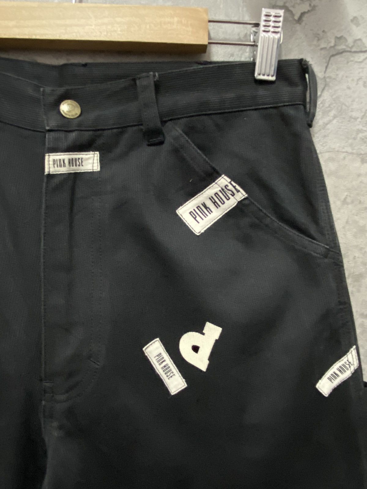 Karl Helmut × Pink House × Vintage Vintage Pink house Patched Embroidered Carpenter Pants Baggy Size US 29 - 10 Thumbnail
